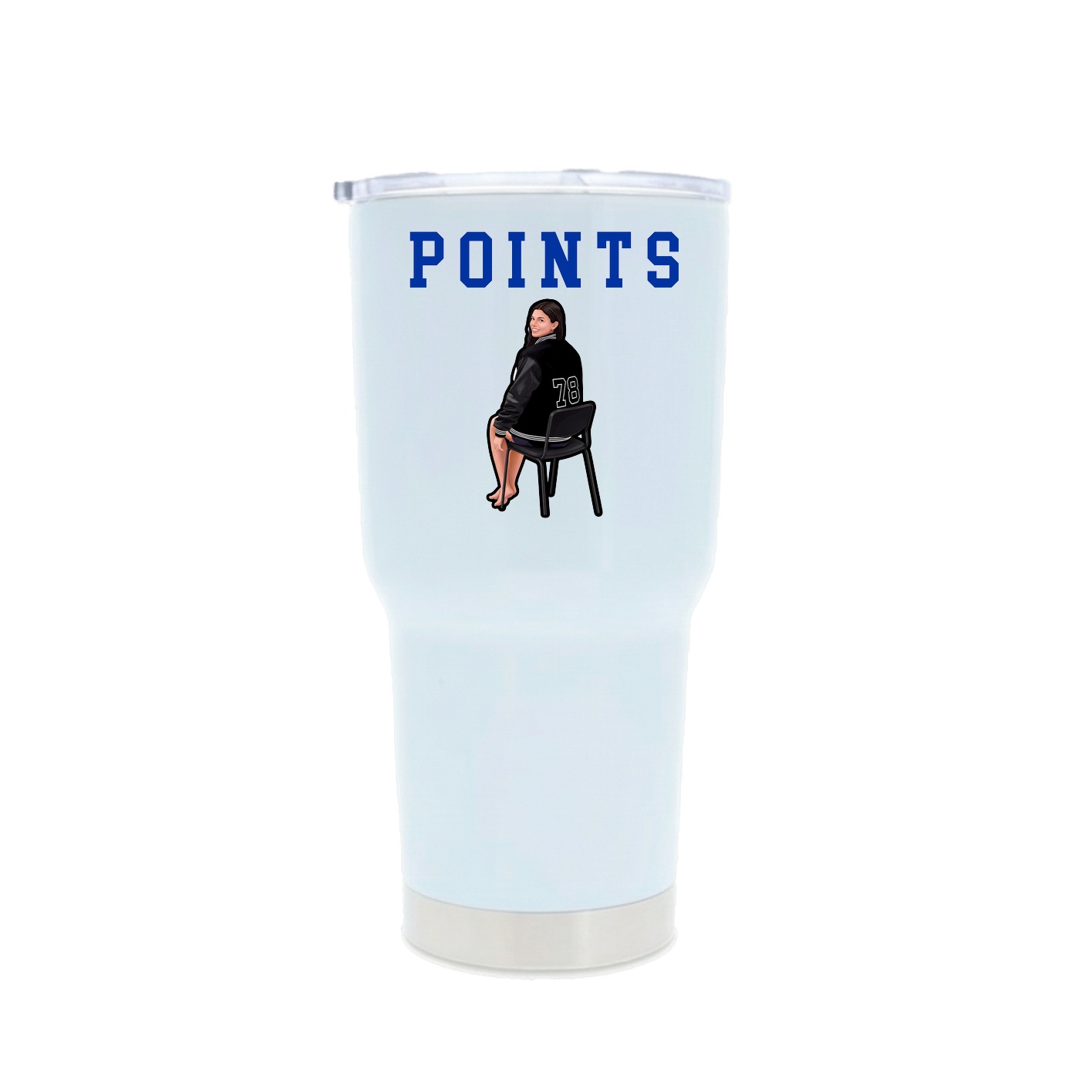30oz Stainless Steel Tumbler — Shirsey in White