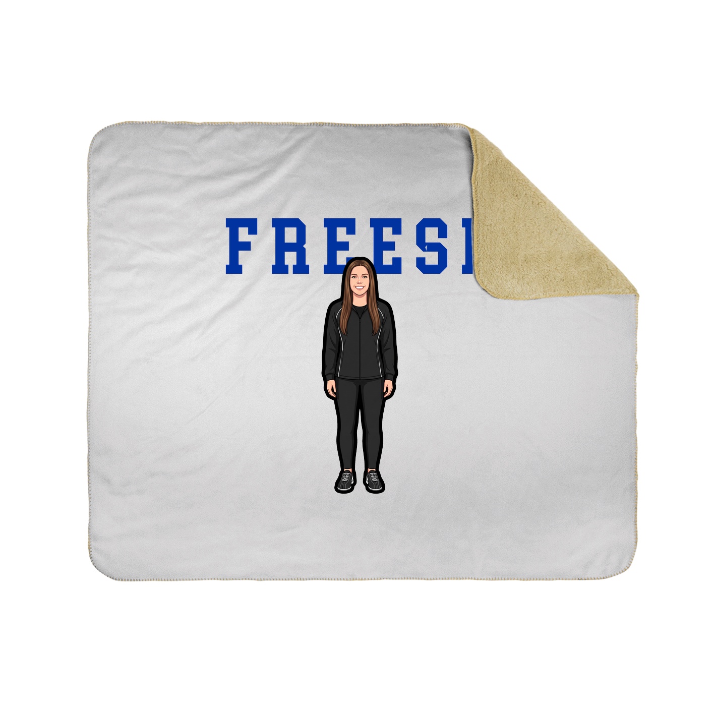 Throw Blanket — Shirsey in White