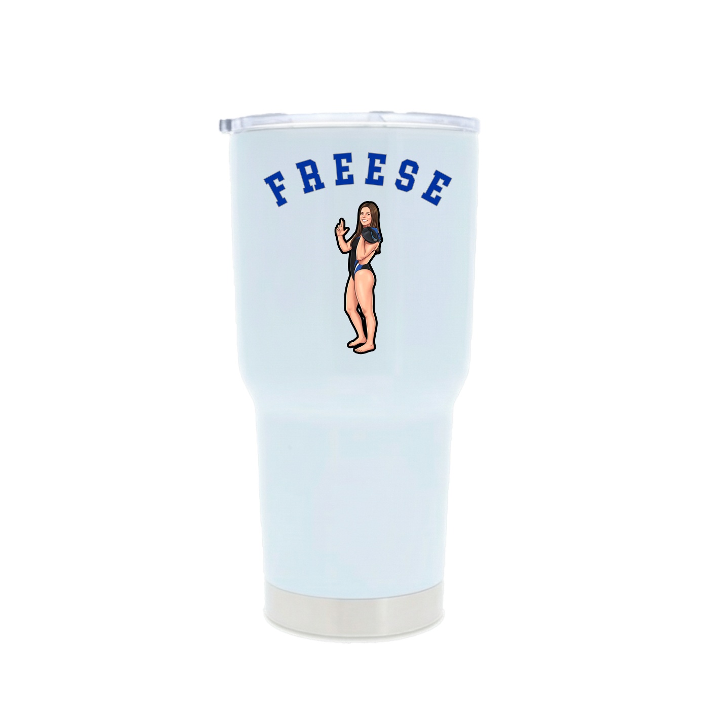 30oz Stainless Steel Tumbler — Shirsey Arch in White