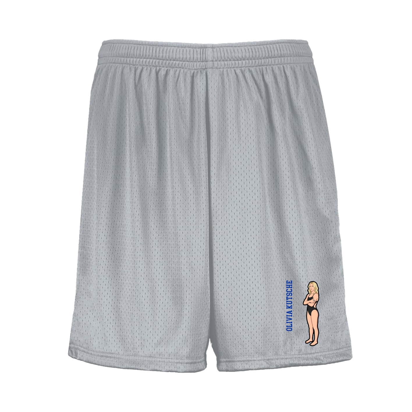 Shorts — Name Vertical in Silver