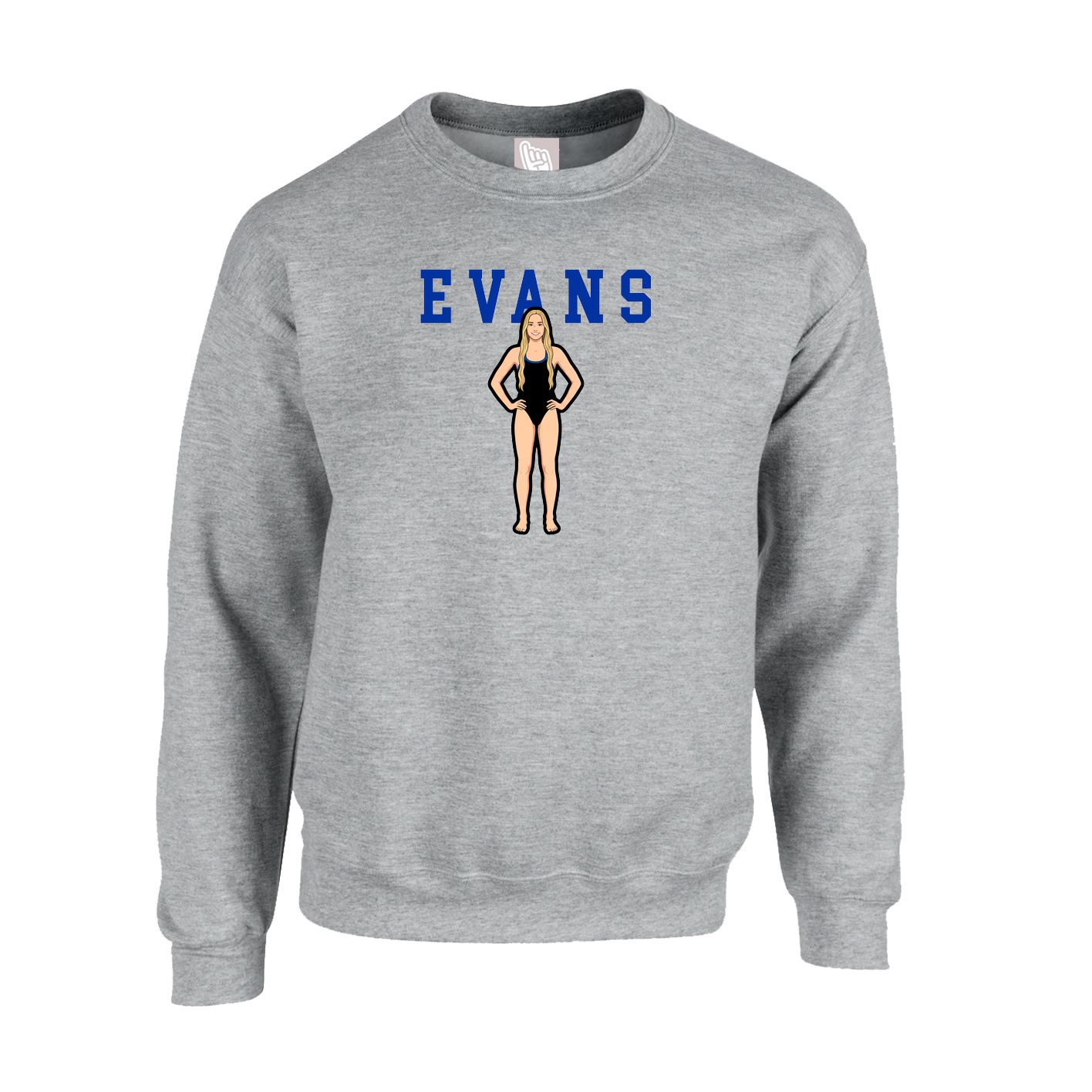 Fleece Crew — Shirsey in Grey