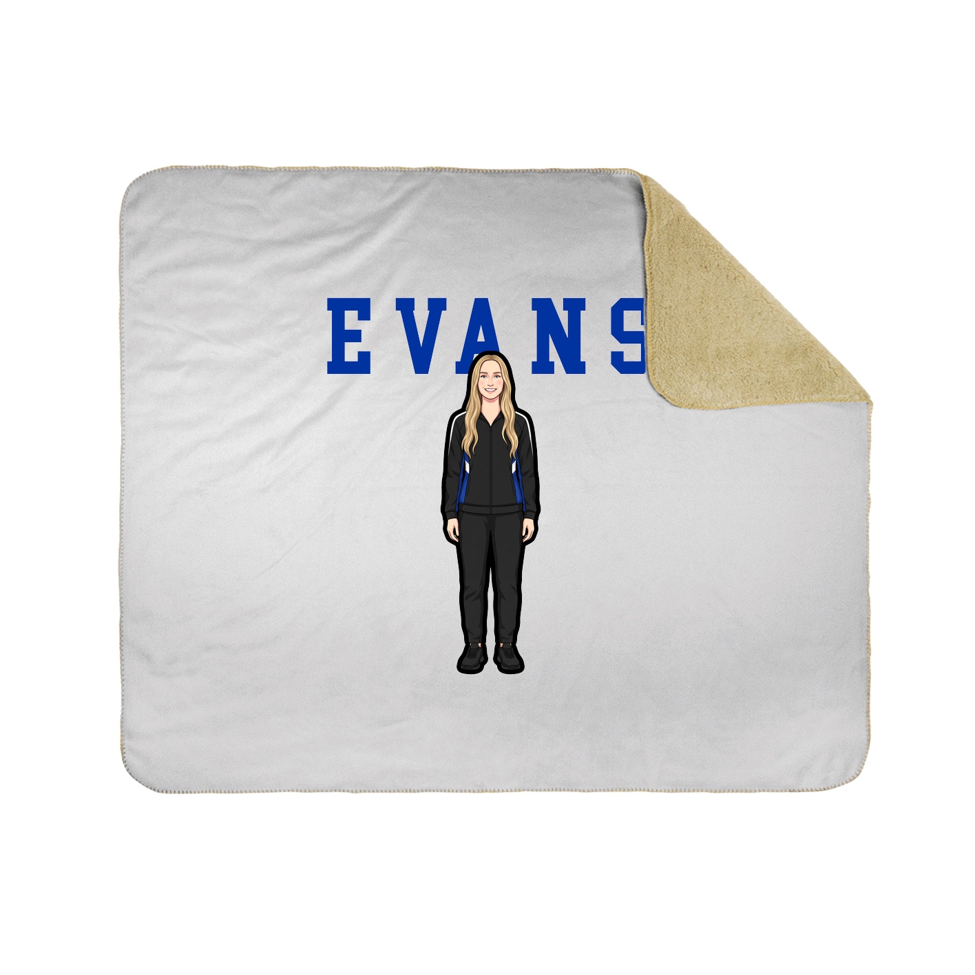 Throw Blanket — Shirsey in White