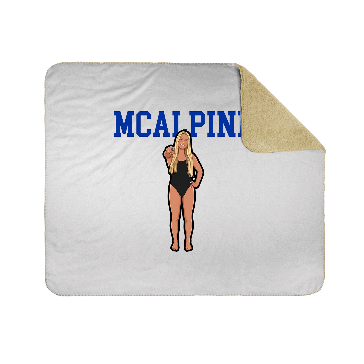 Throw Blanket — Shirsey in White
