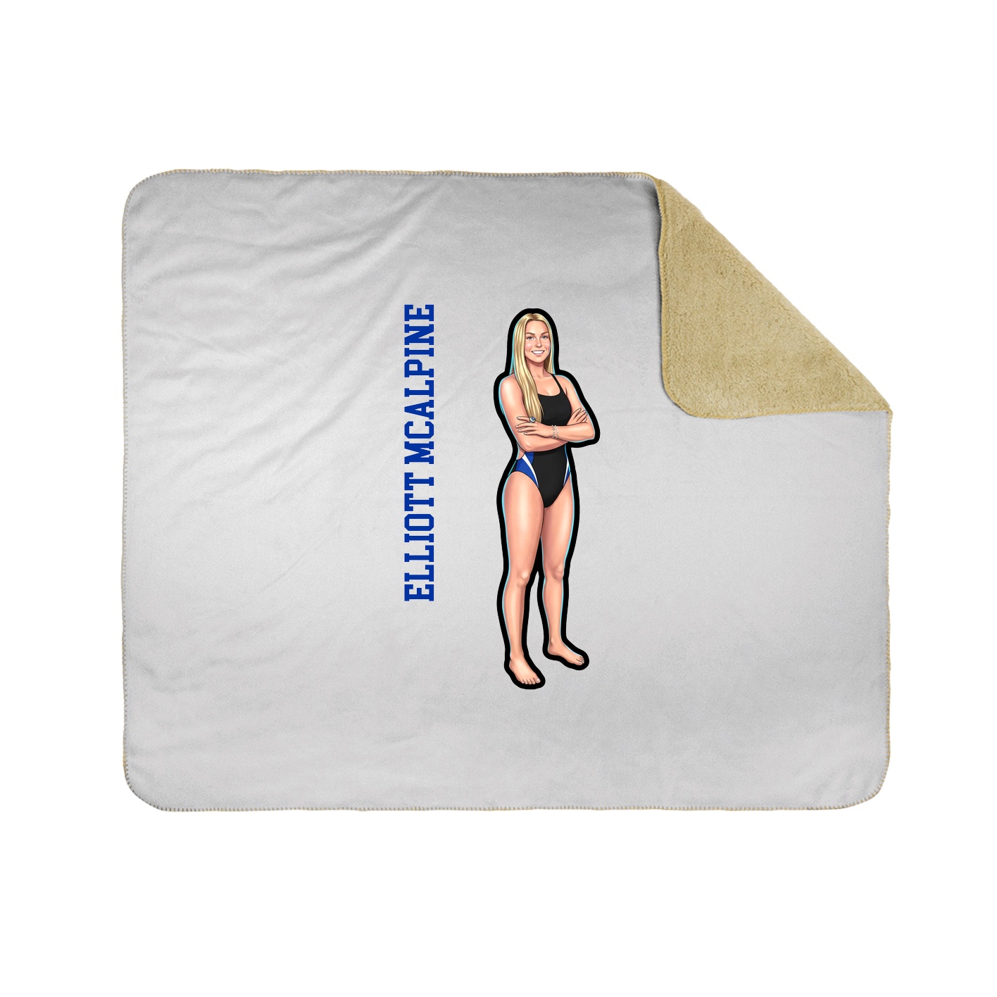 50x60 Sherpa Lined Throw Blanket
