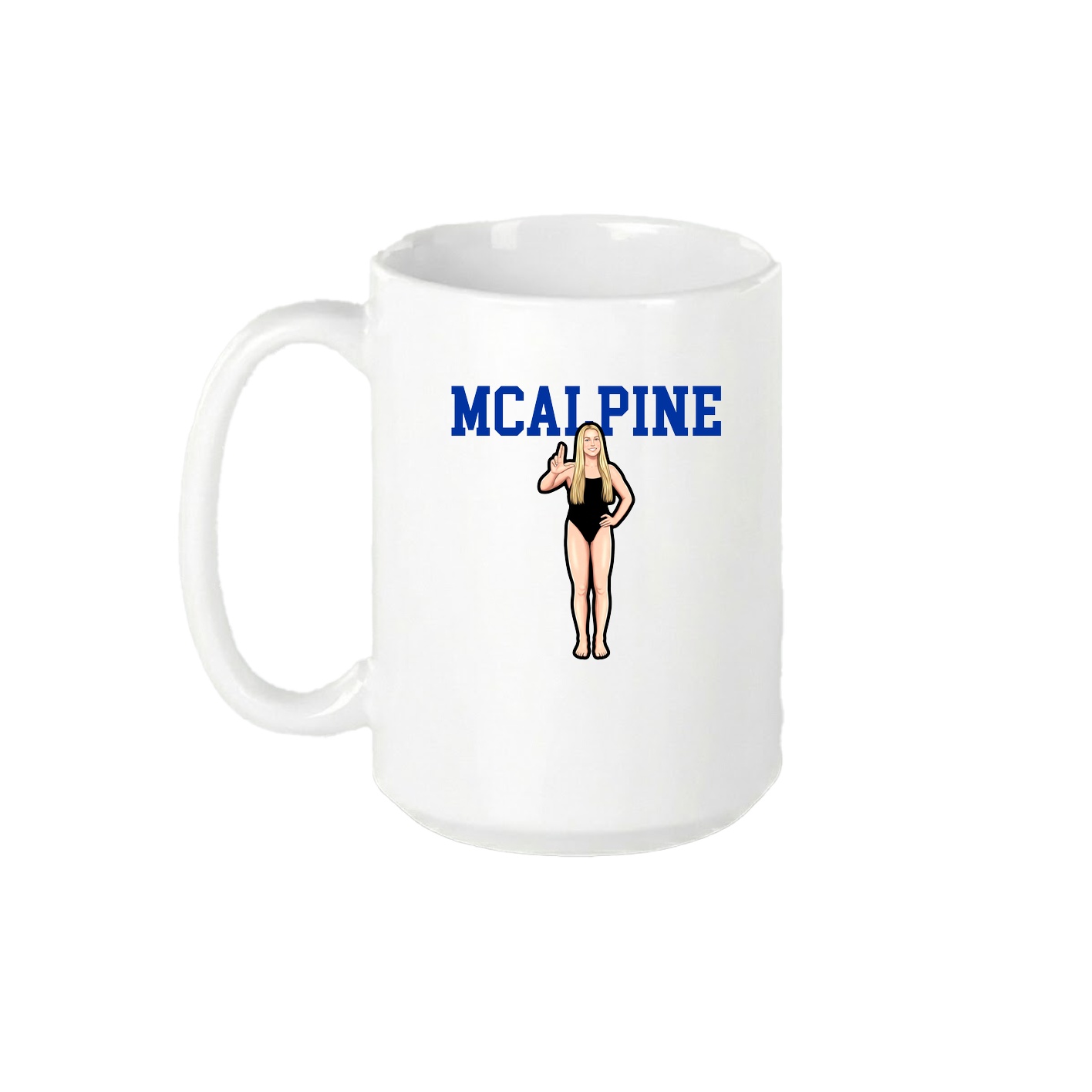 15oz Coffee Mug — Shirsey in White