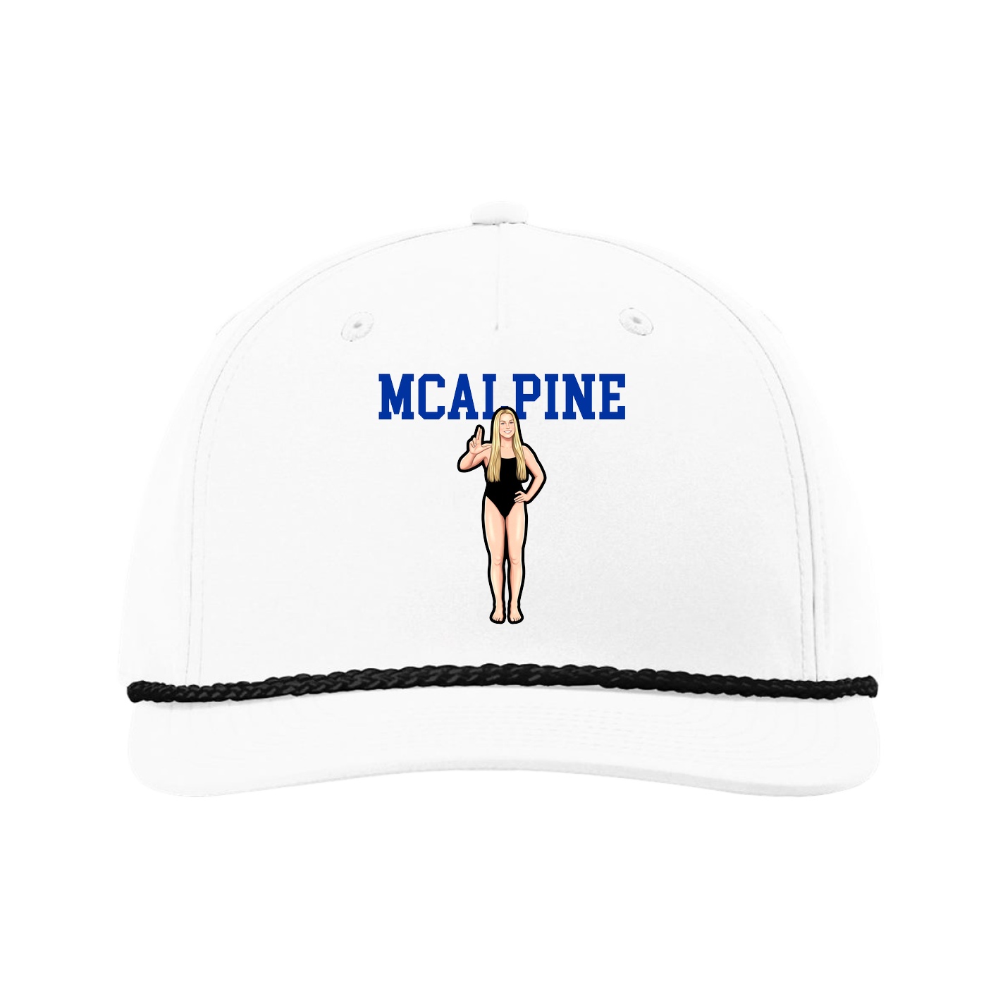Five-Panel Classic Rope Cap — Shirsey in White