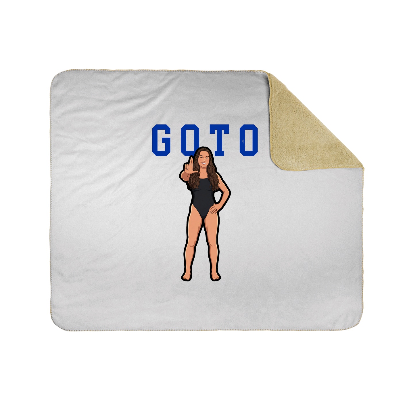 Throw Blanket — Shirsey in White