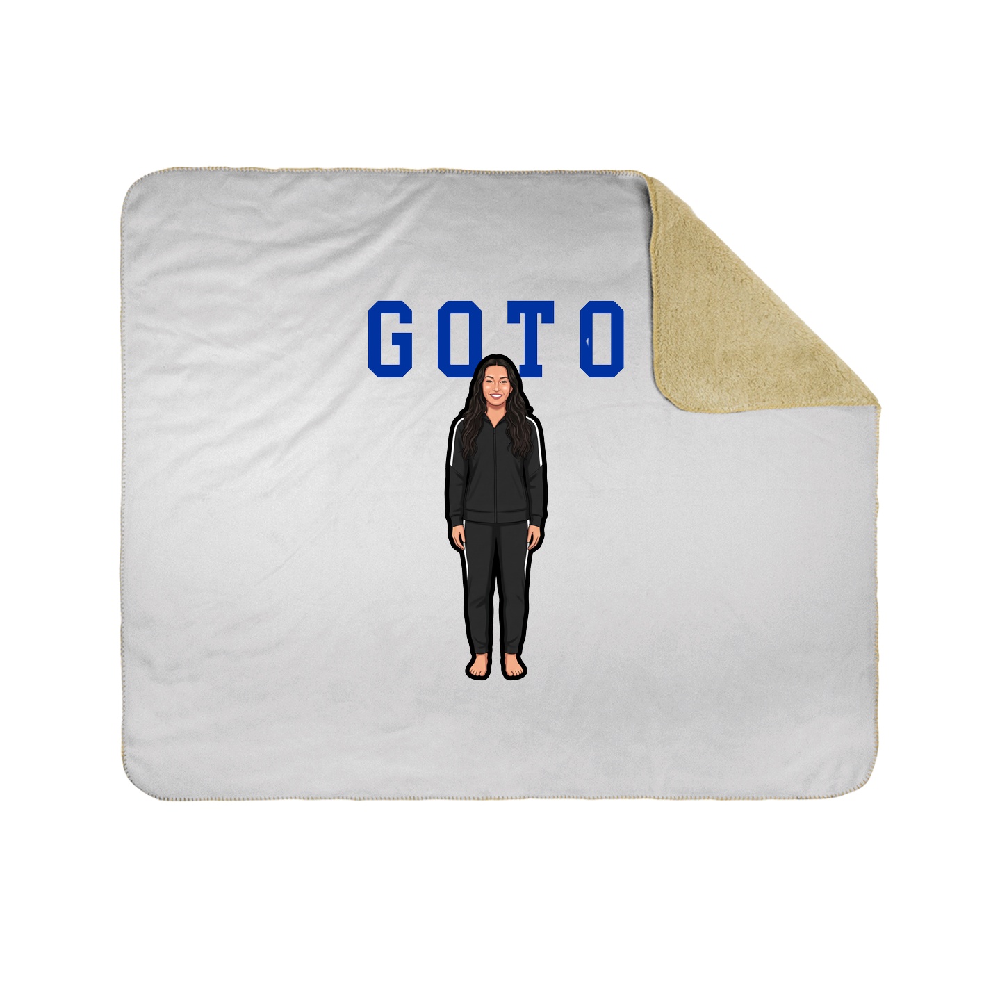 Throw Blanket — Shirsey in White