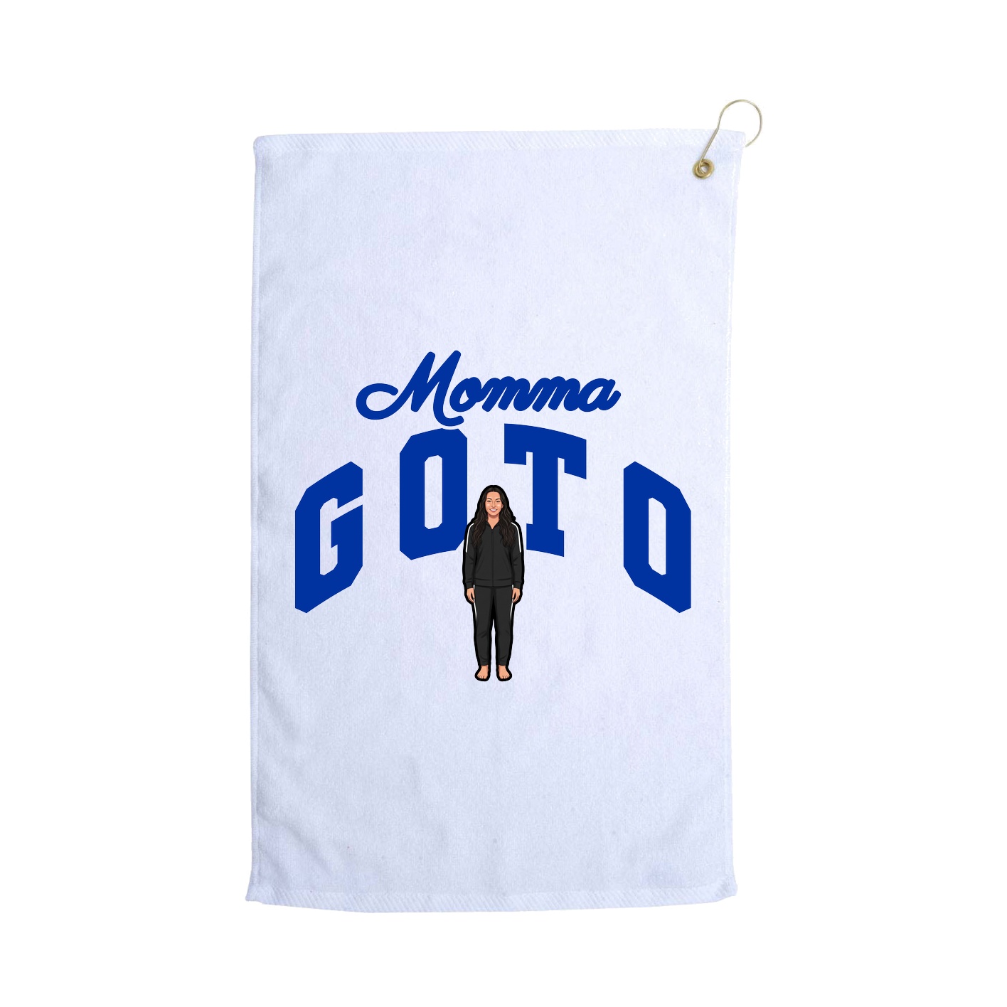 Golf Towel — Mothers Day Arch in White