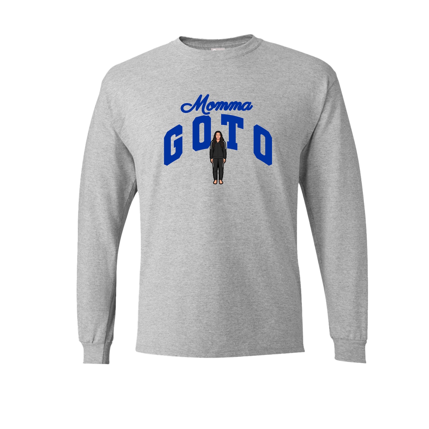 Long Sleeve Tee — Mothers Day Arch in Grey