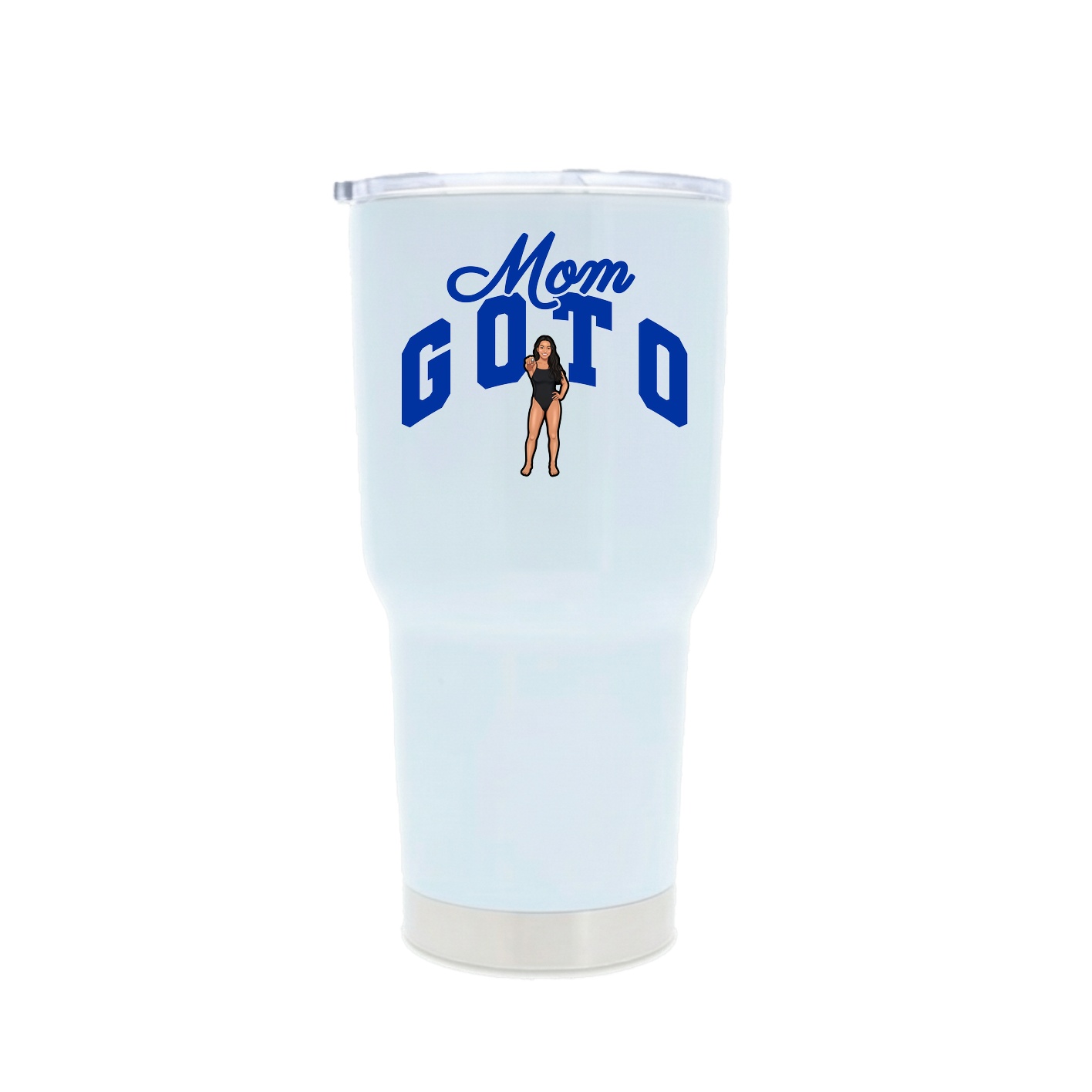 30oz Stainless Steel Tumbler — Mothers Day Arch in White