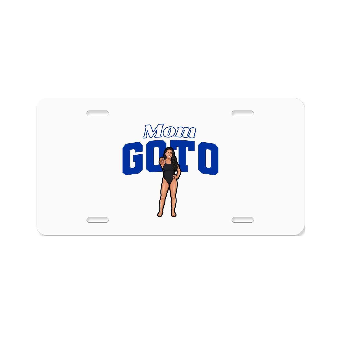 License Plate — Mothers Day Block in Classic
