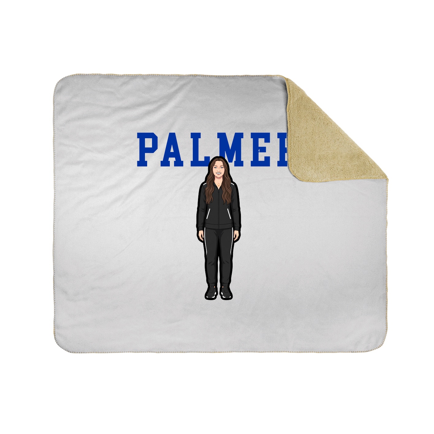 Throw Blanket — Shirsey in White