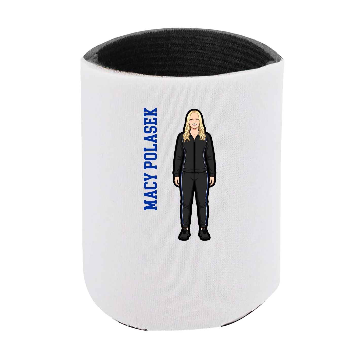 Can Holder — Name Vertical in White