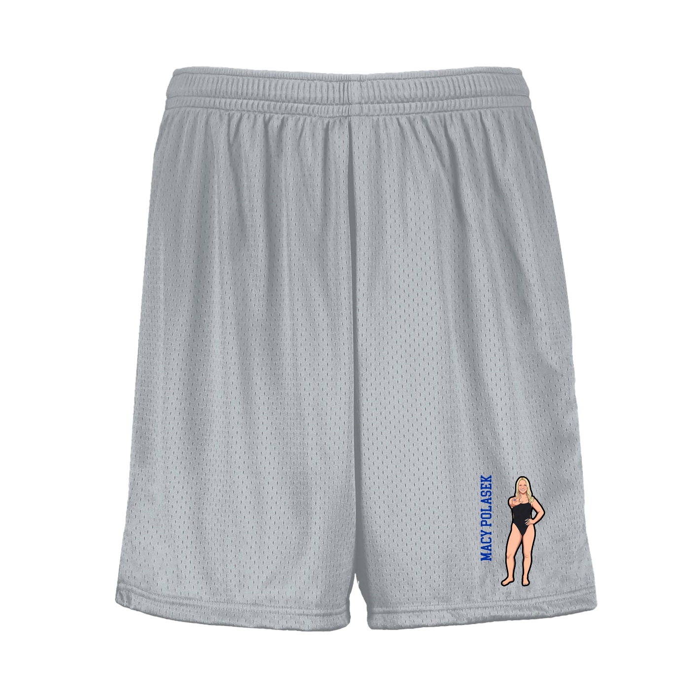 Shorts — Name Vertical in Silver