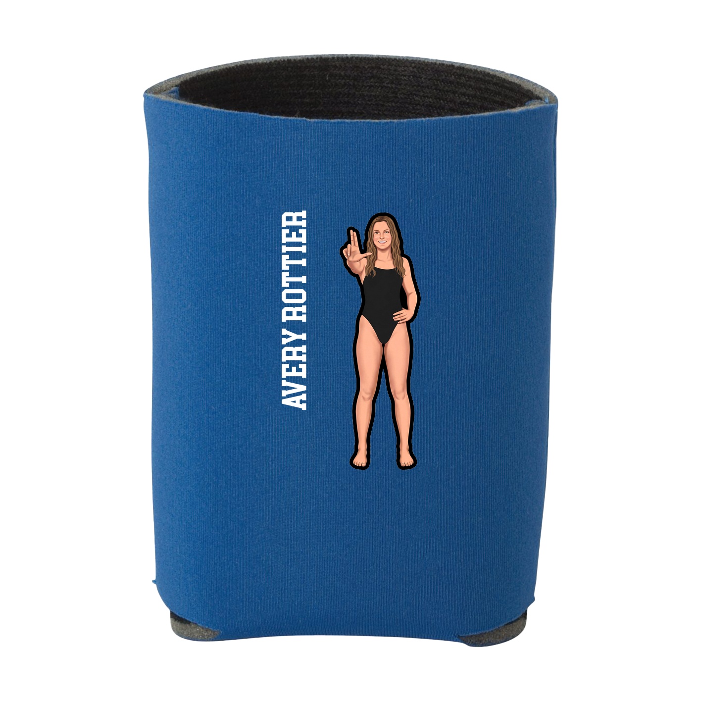 Can Holder — Name Vertical in Royal