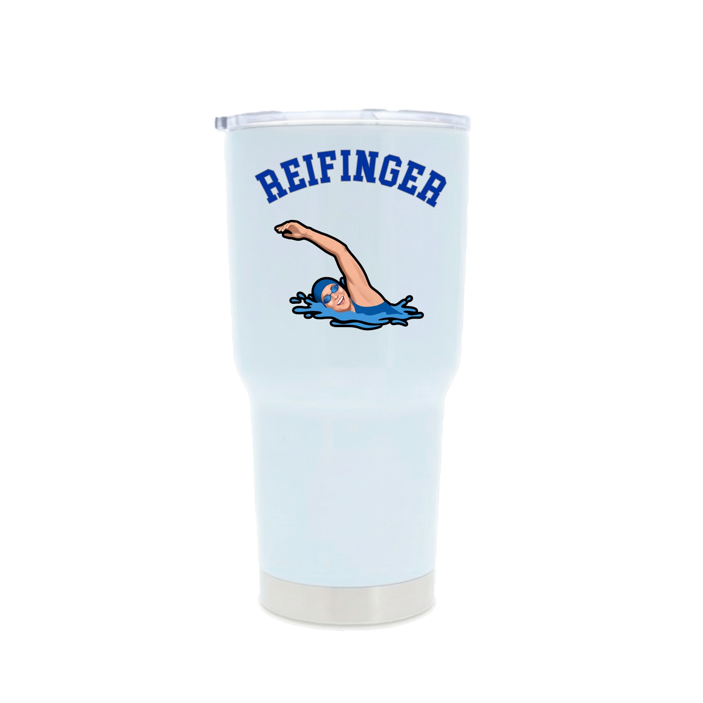 30oz Stainless Steel Tumbler — Shirsey Arch in White