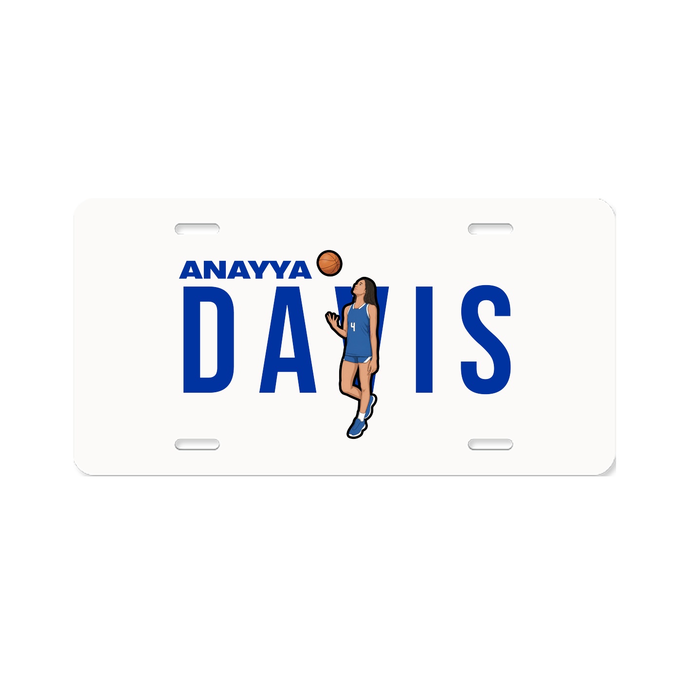 License Plate — Player Name in Classic