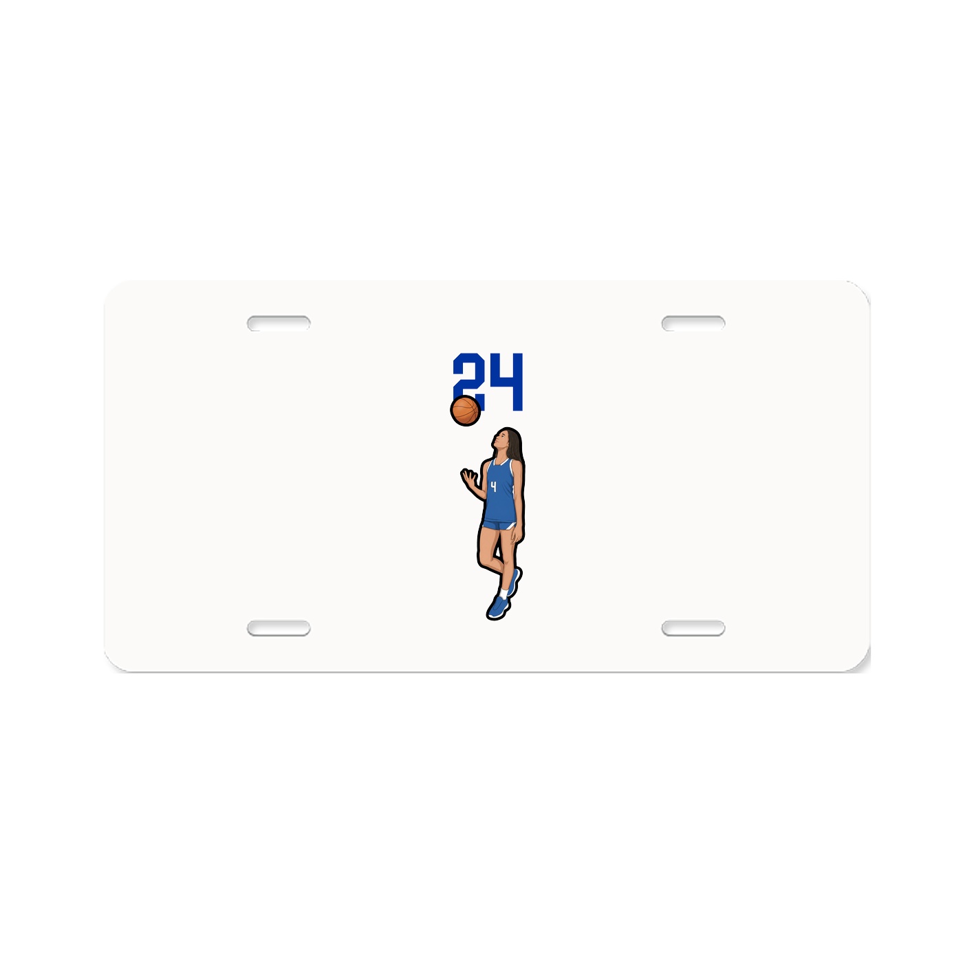 License Plate — Number Top in Classic