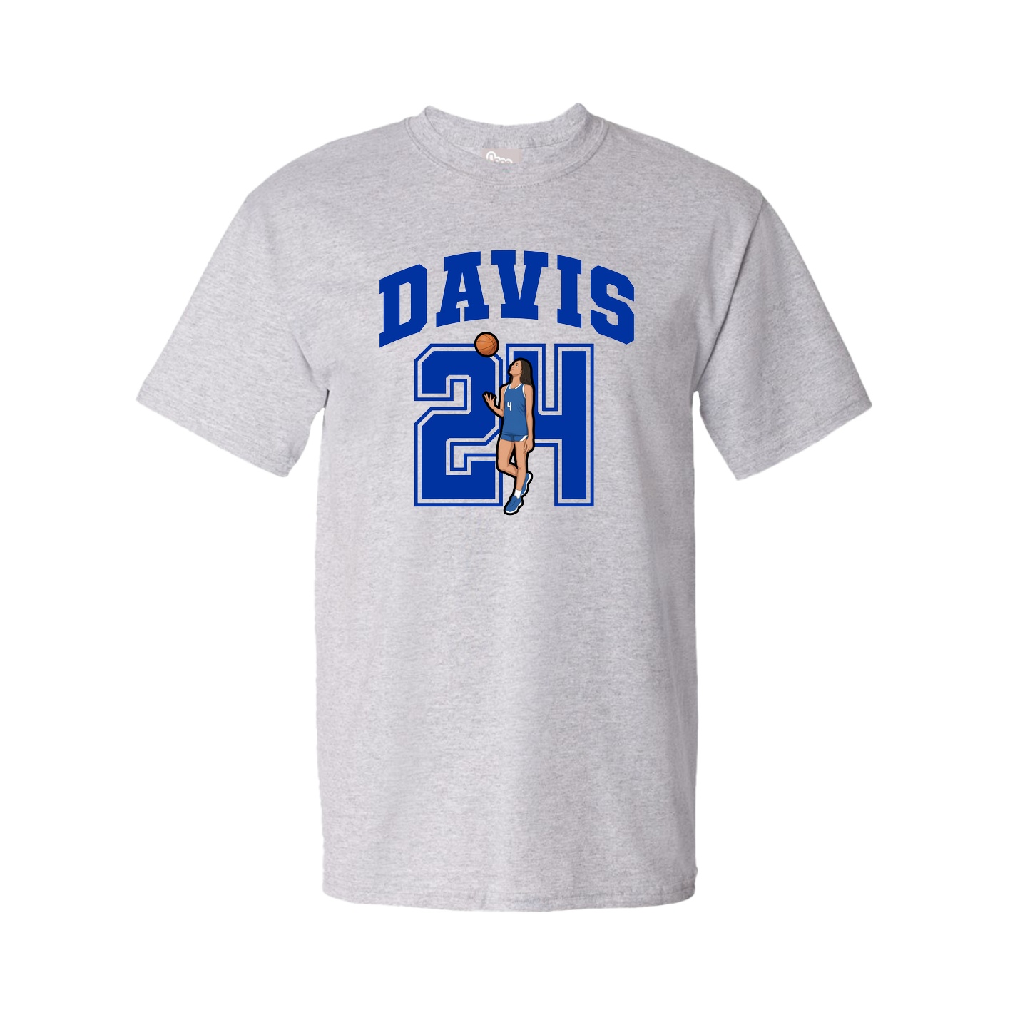Youth Tee — Number in Grey