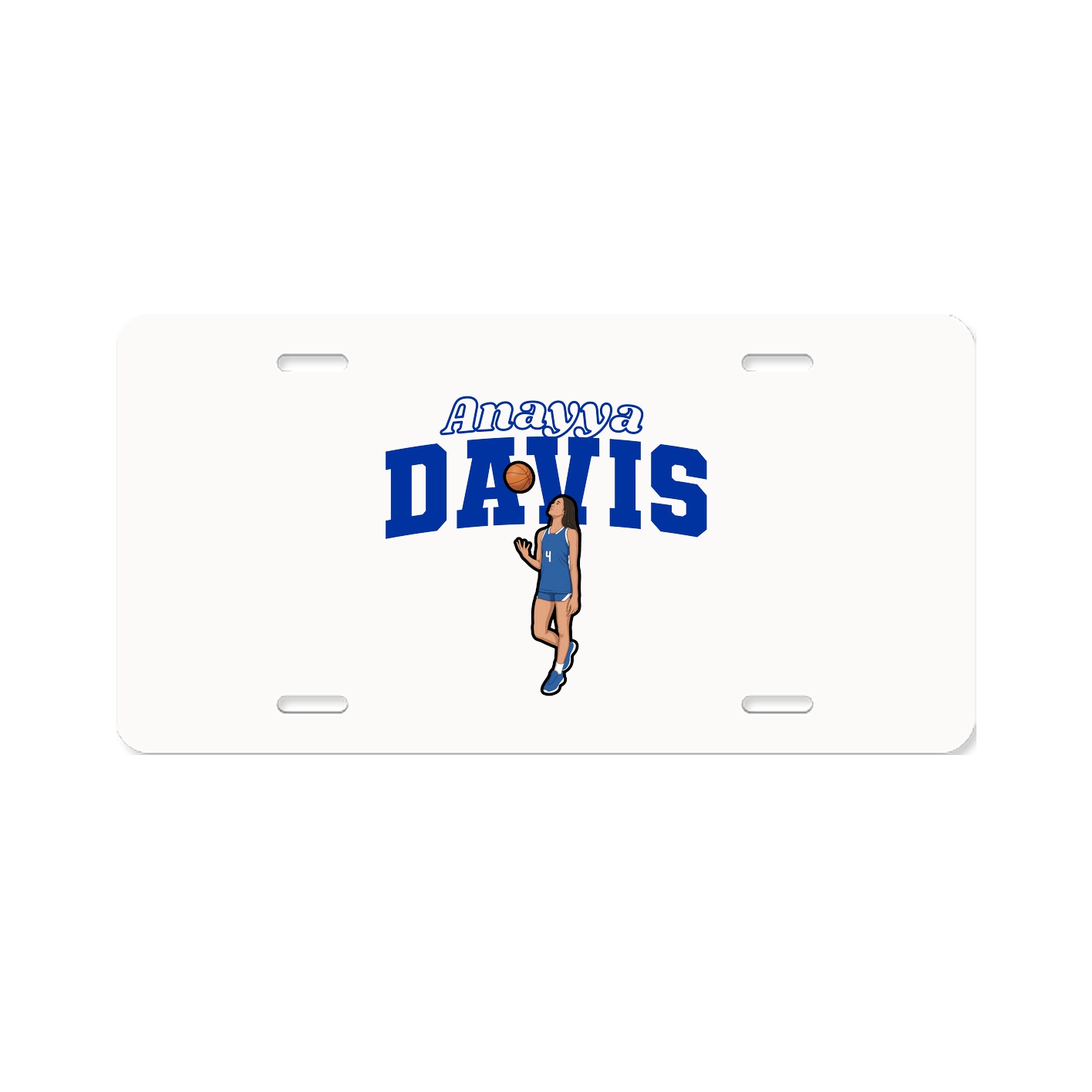 License Plate — Name Arch in Classic