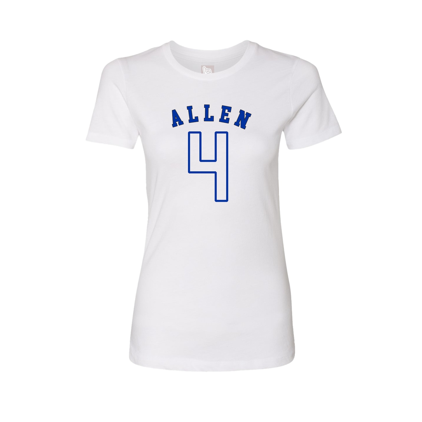 Fitted Women's Tee — Shirsey Arch in White