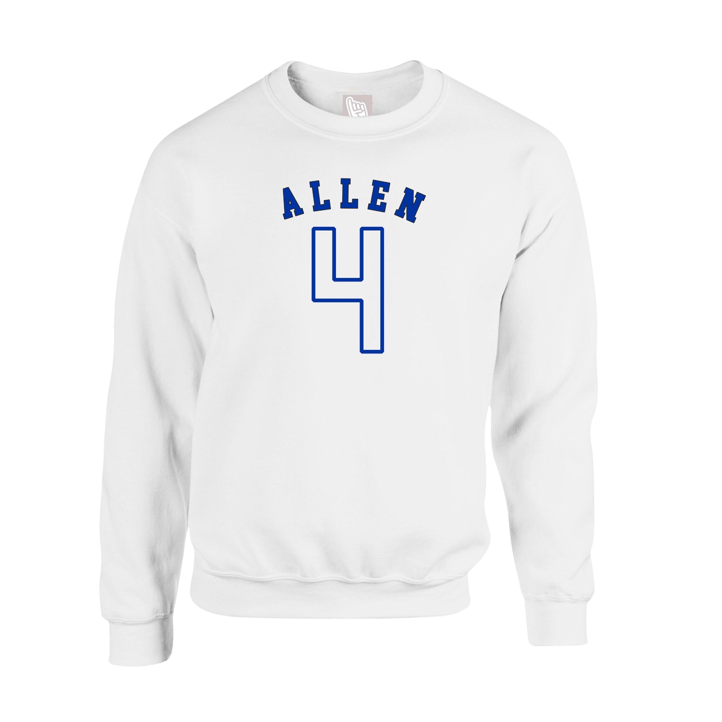 Fleece Crew — Shirsey Arch in White