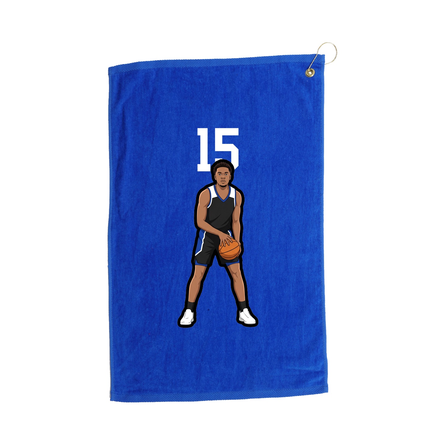 Golf Towel — Number Top in Royal
