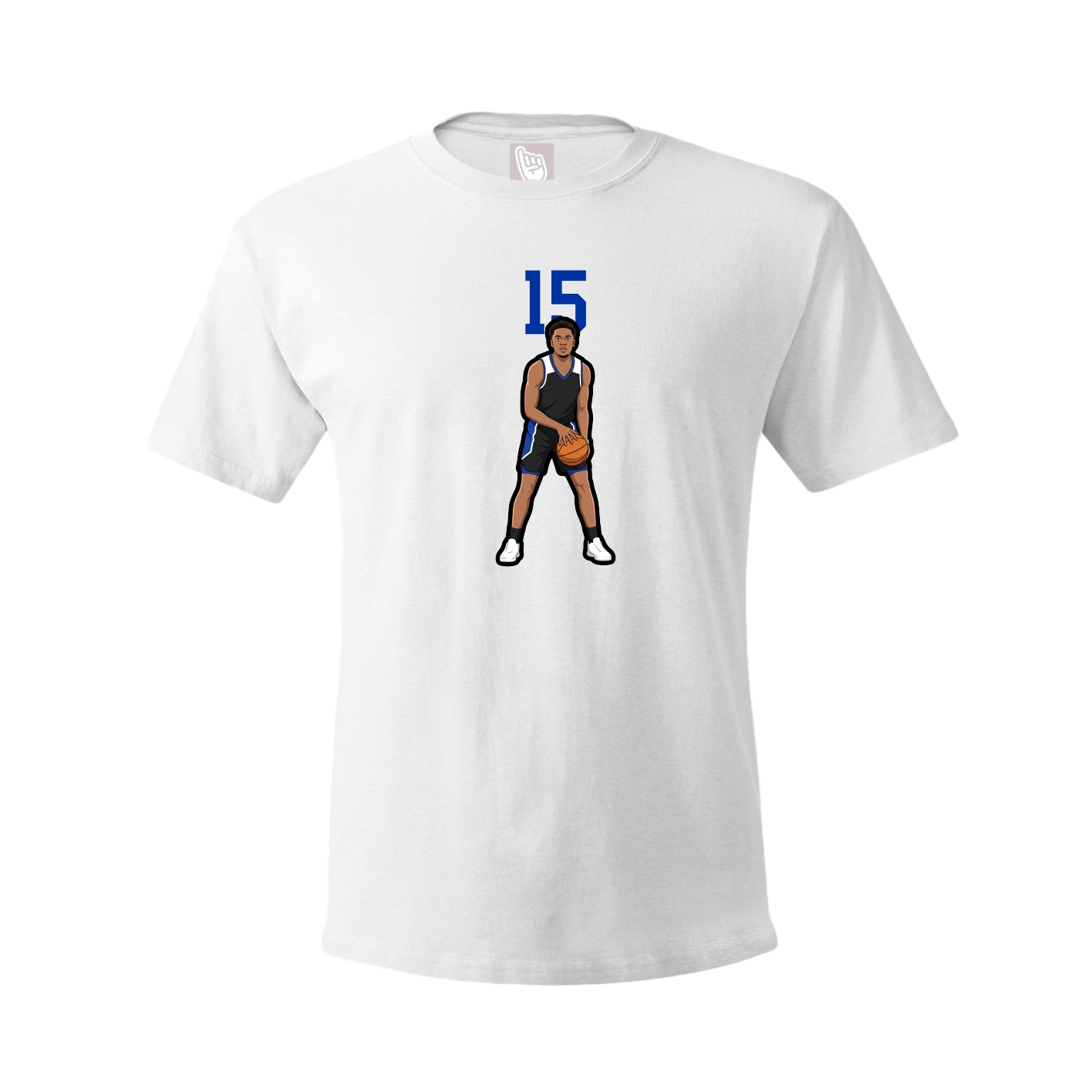 Youth Tee — Number Top in White