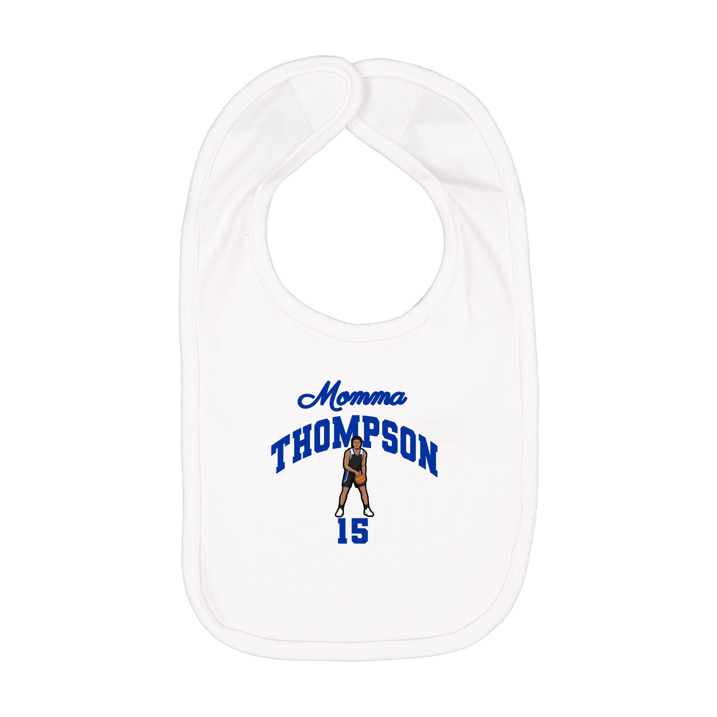 Infant Bib — Mothers Day Arch in White