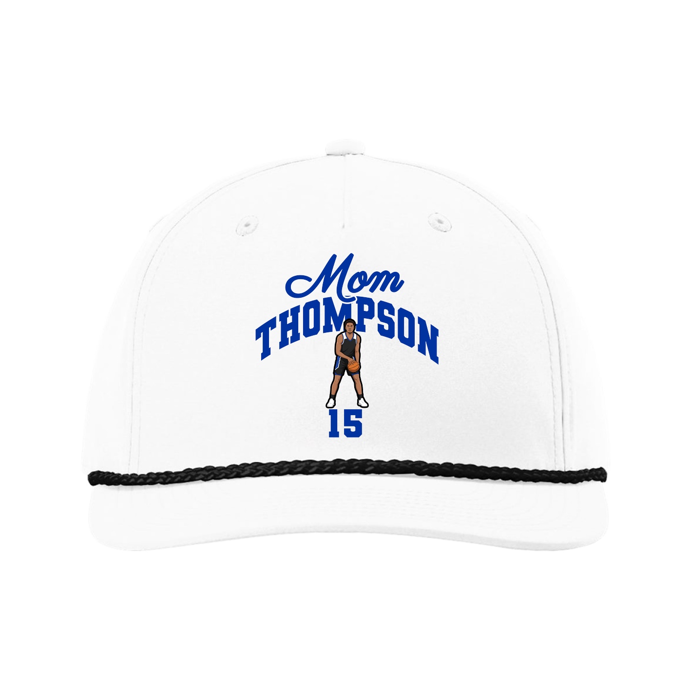 Five-Panel Classic Rope Cap — Mothers Day Arch in White