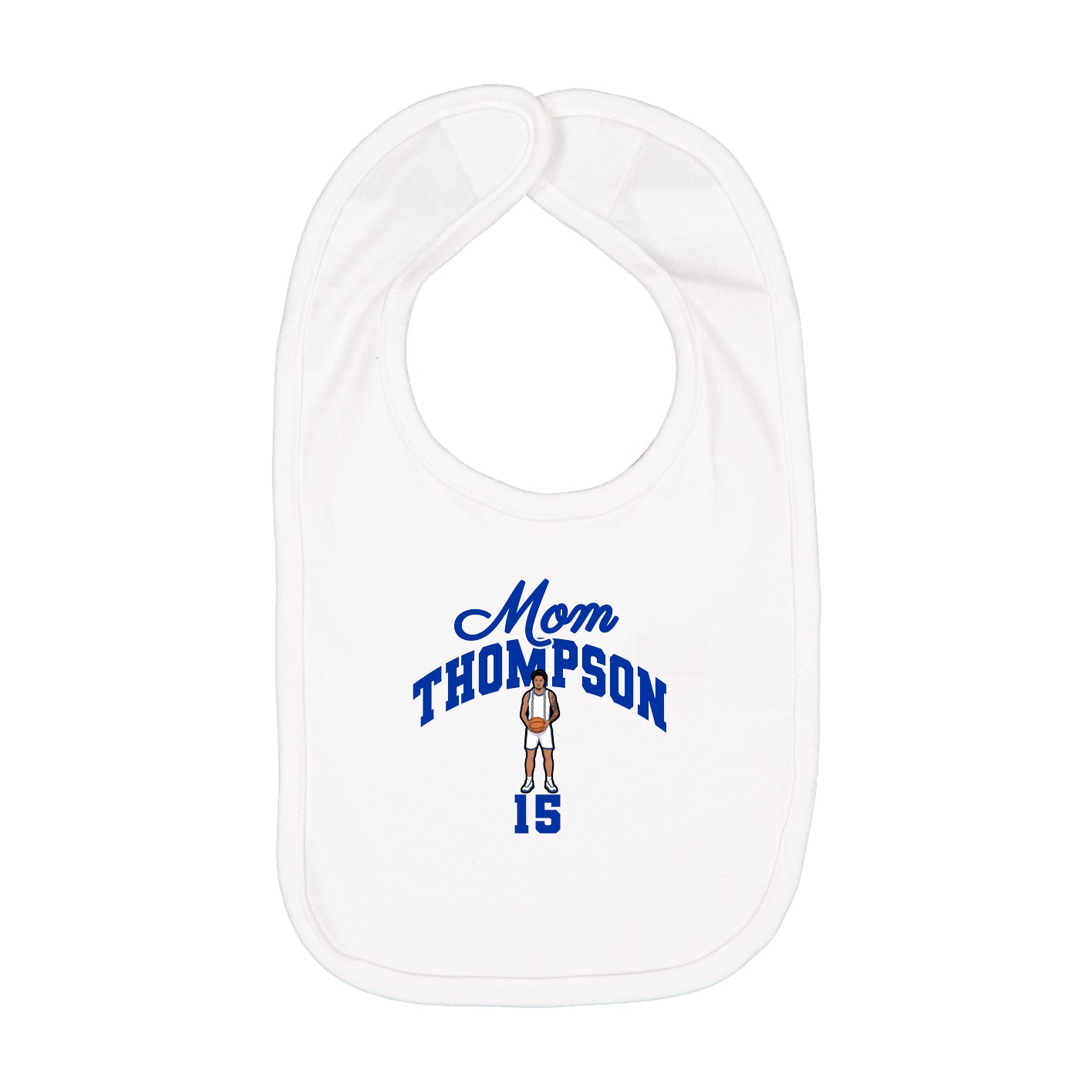Infant Bib — Mothers Day Arch in White
