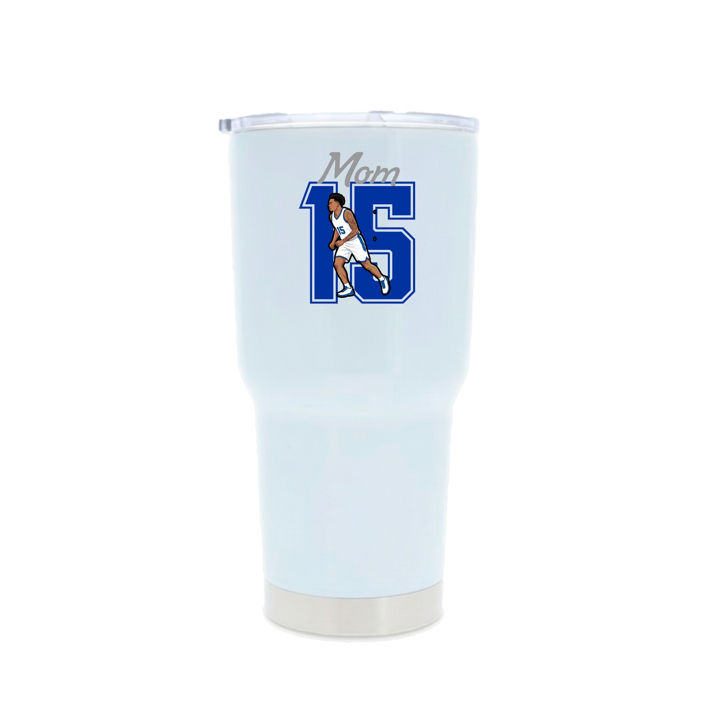 30oz Stainless Steel Tumbler — Mothers Day Shirsey in White