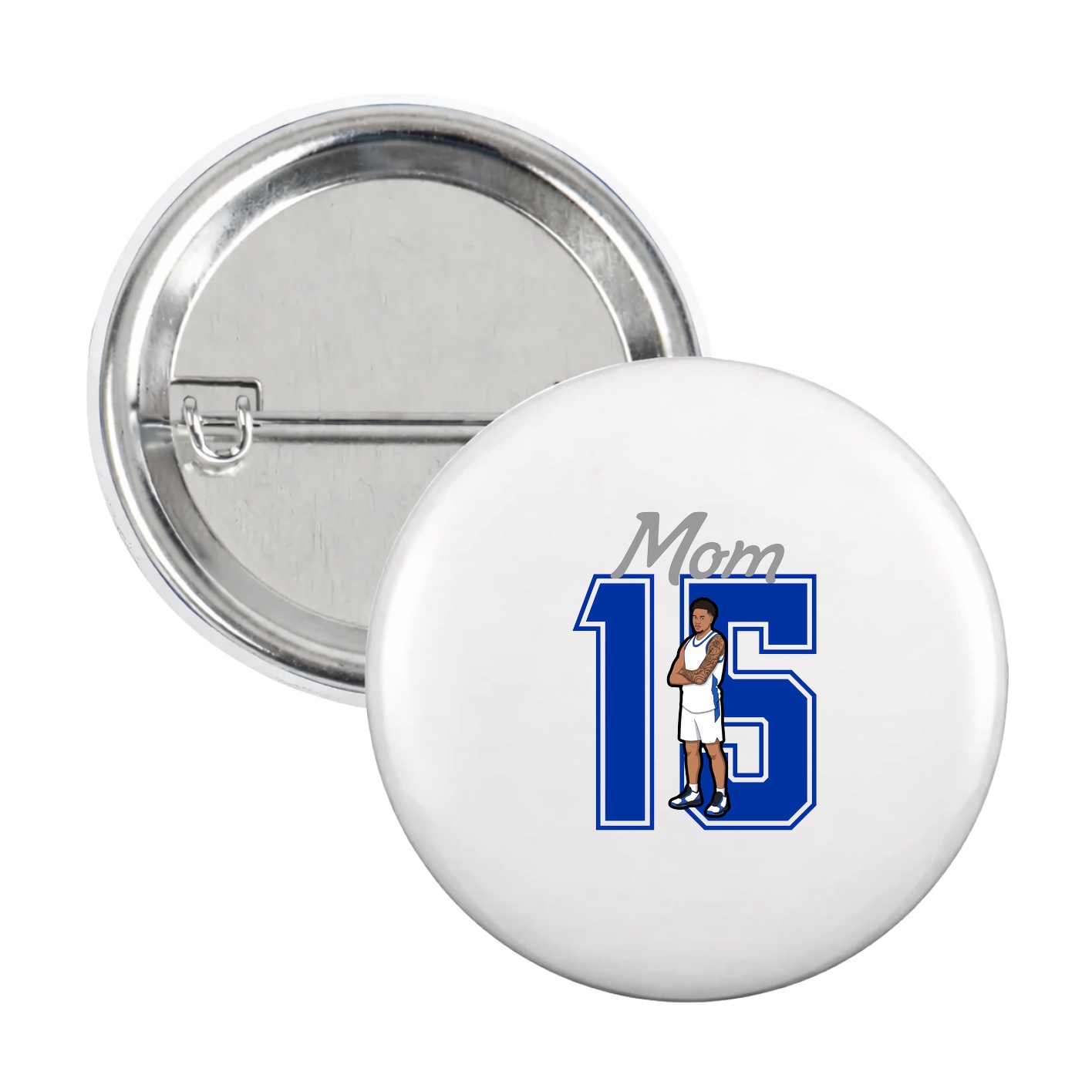 Game Day Button — Mothers Day Shirsey in White
