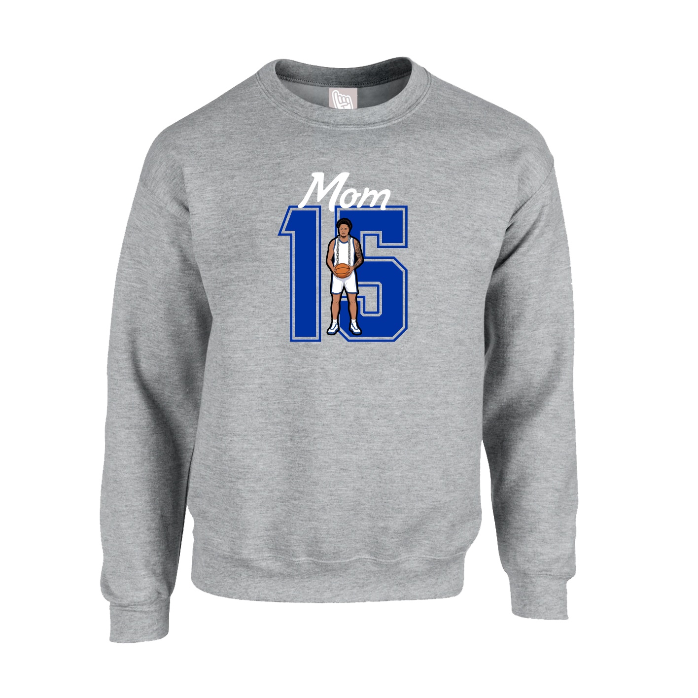 Fleece Crew — Mothers Day Shirsey in Grey