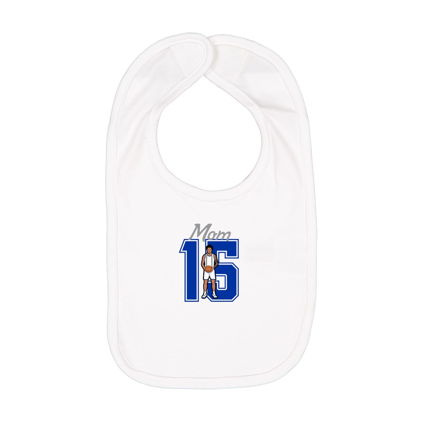 Infant Bib — Mothers Day Shirsey in White