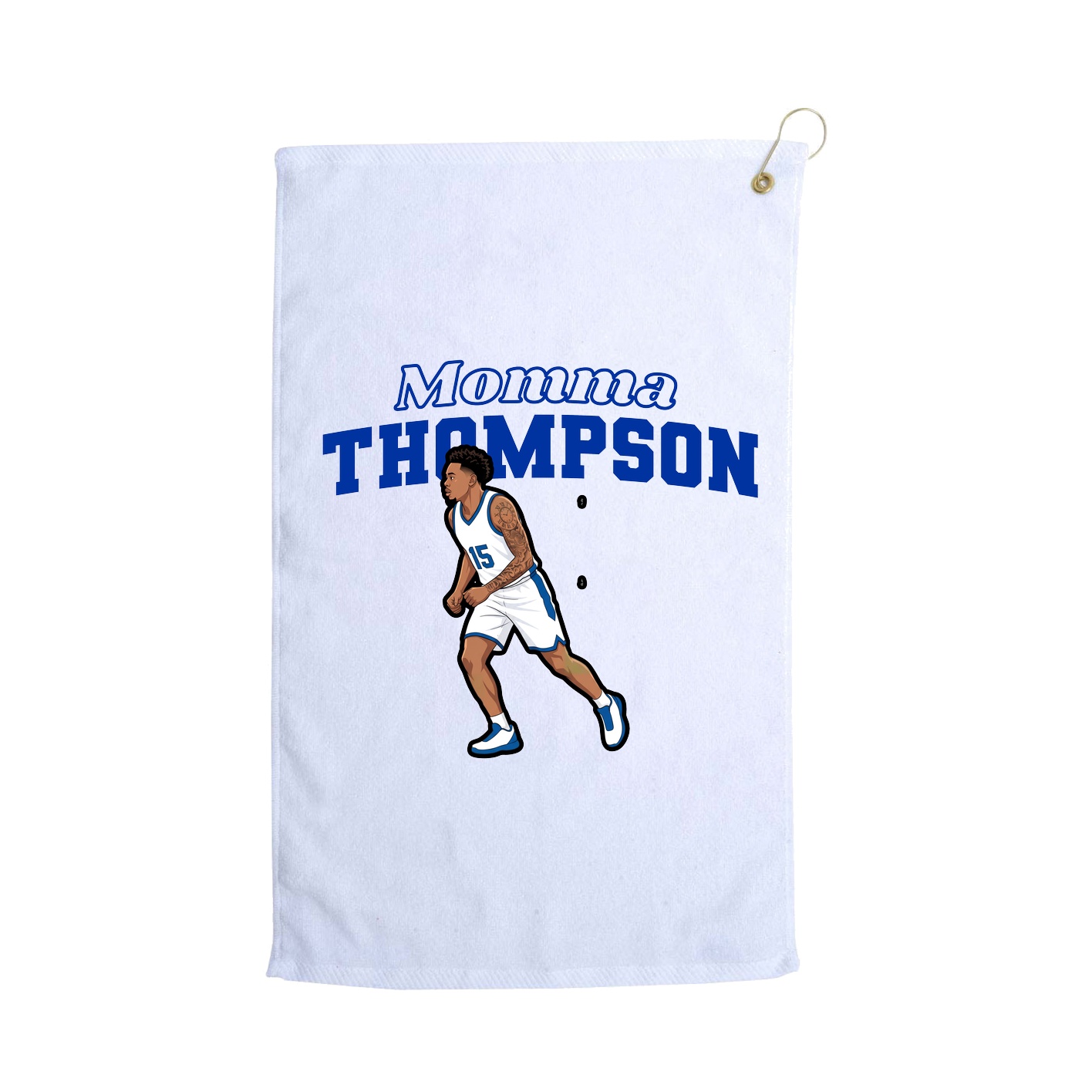 Golf Towel — Mothers Day Block in White