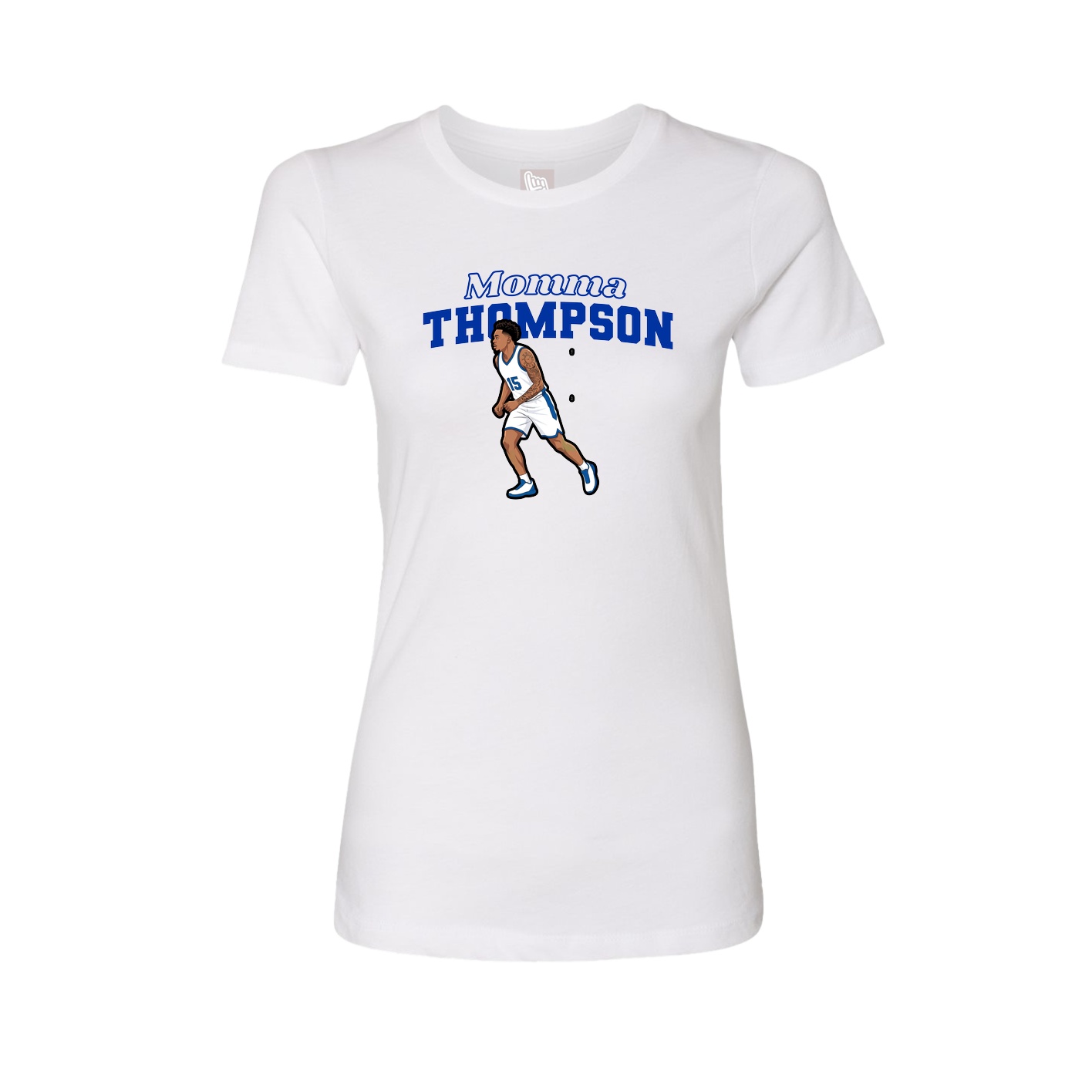 Womens Tee — Mothers Day Block in White