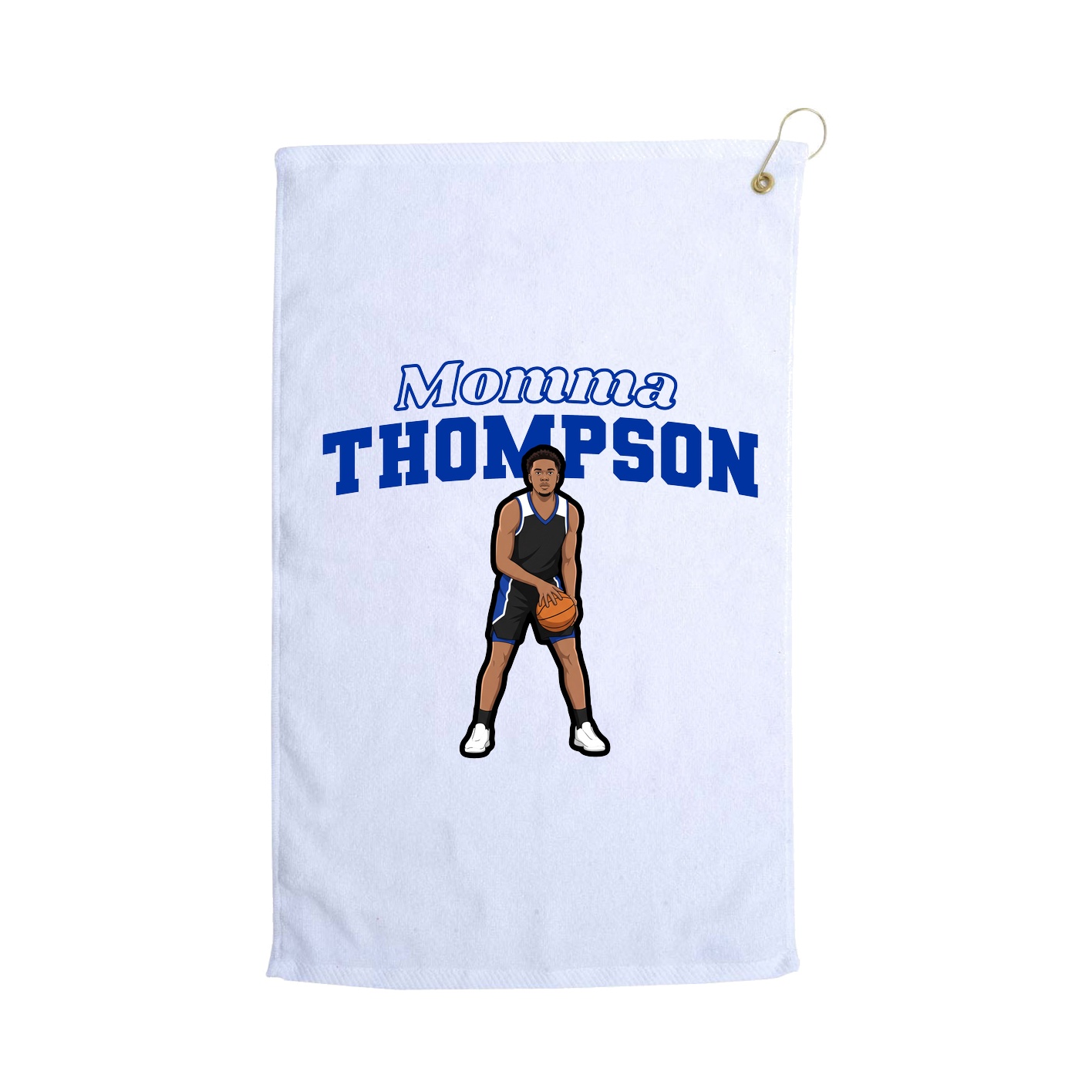 Golf Towel — Mothers Day Block in White