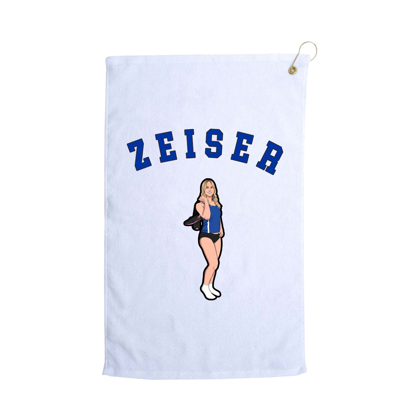 Golf Towel — Shirsey Arch in White