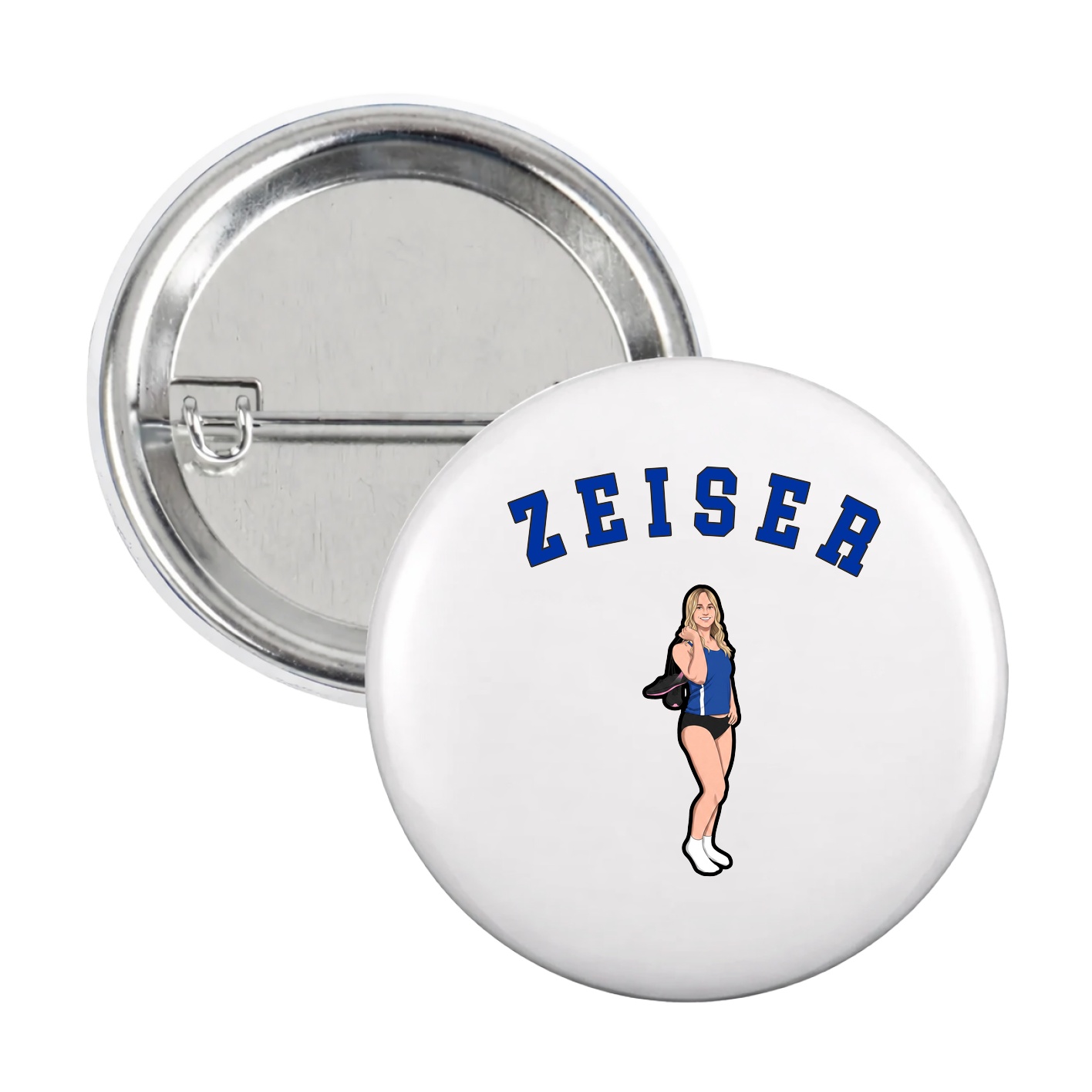 Game Day Button — Shirsey Arch in White
