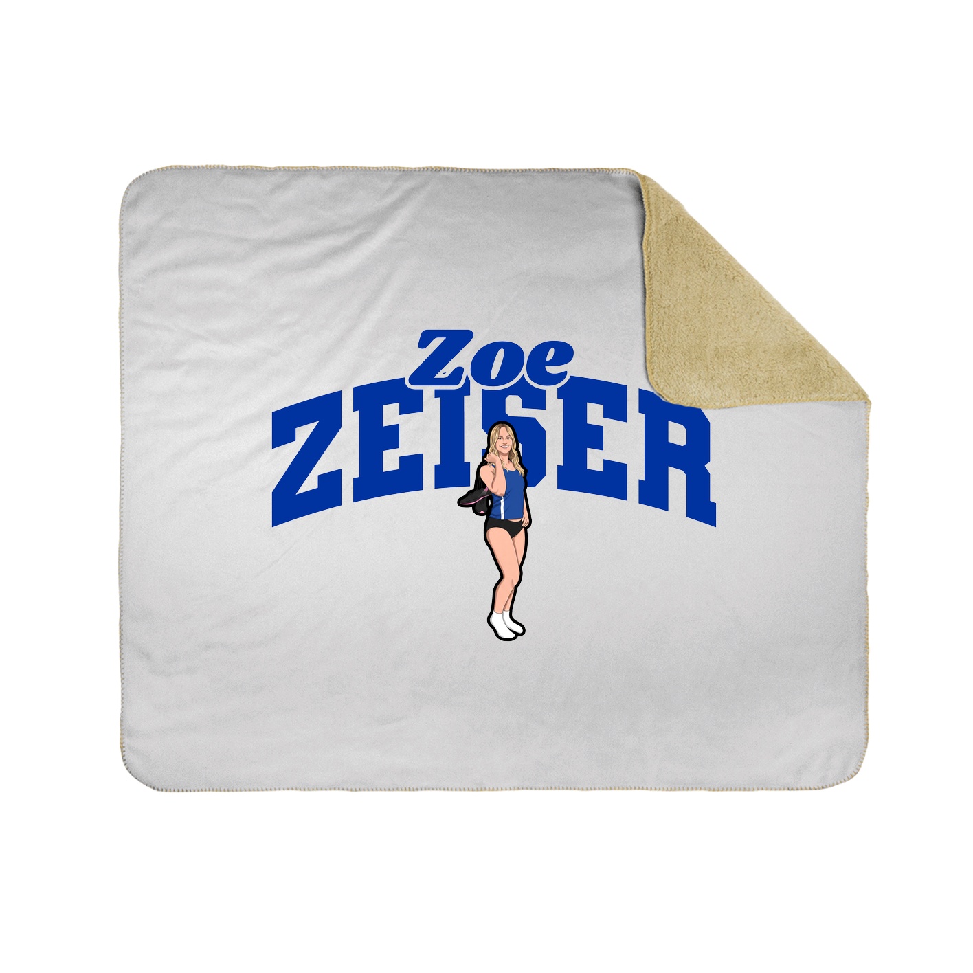 Throw Blanket — Signature Arch in White