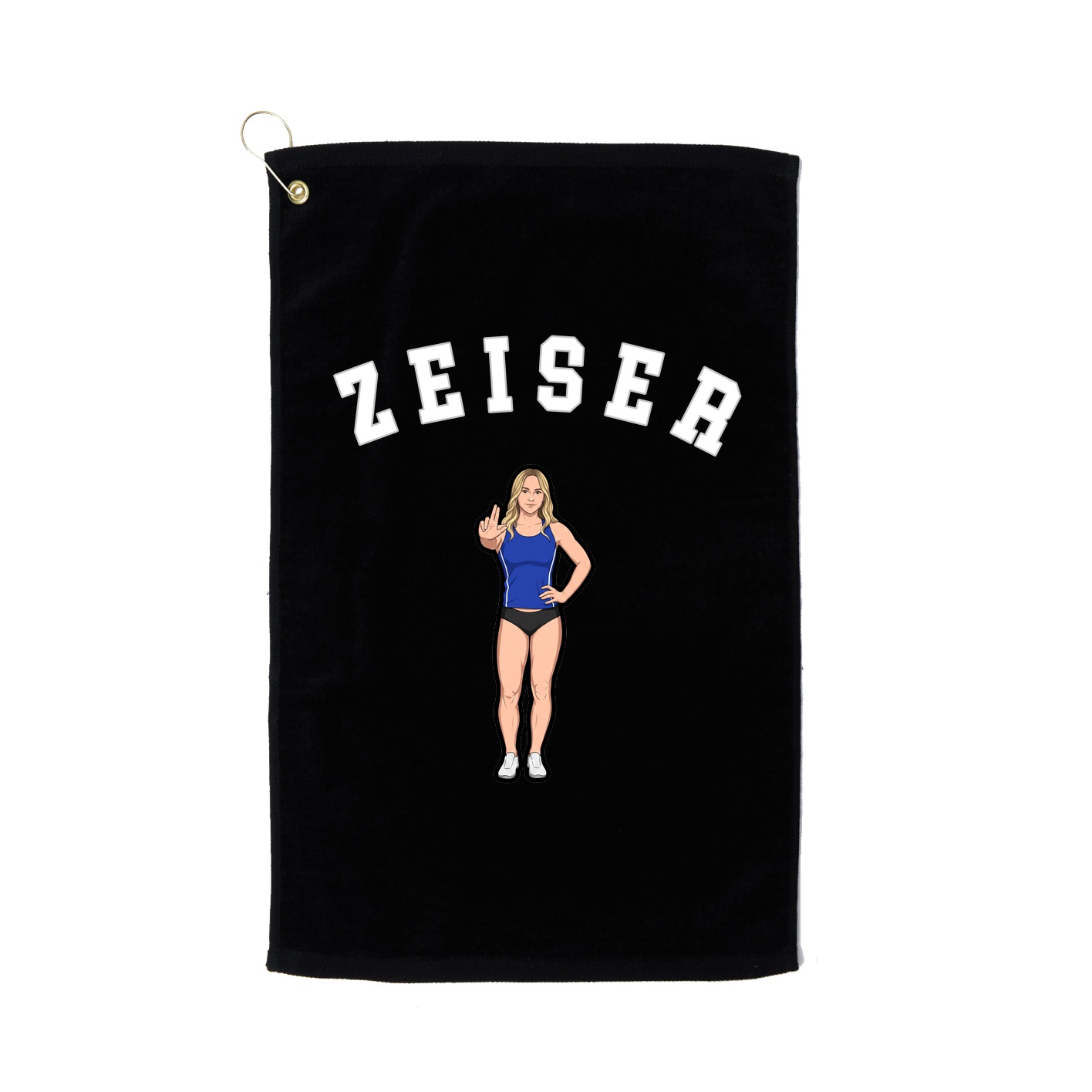 Golf Towel — Shirsey Arch in Black