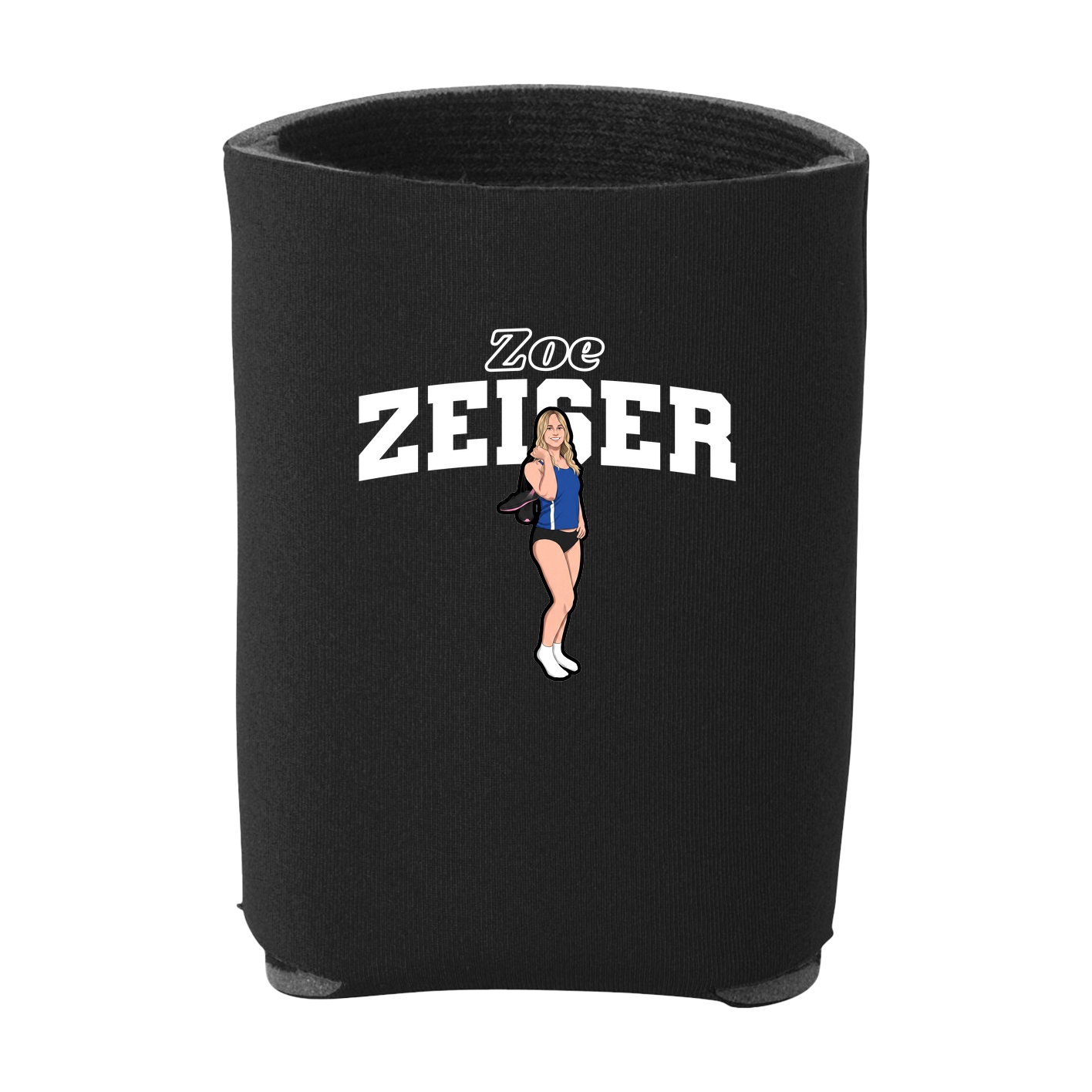 Can Holder — Name Arch in Black