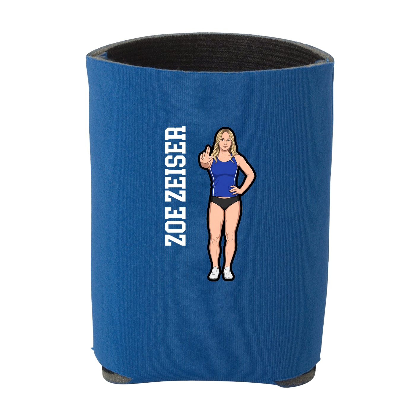 Can Holder — Name Vertical in Royal