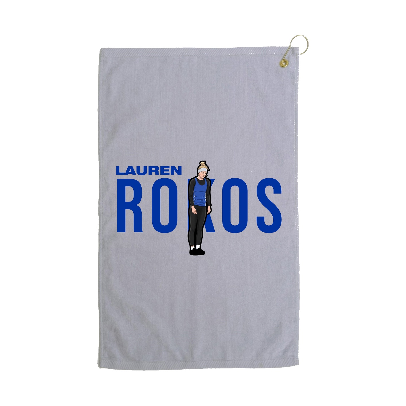 Golf Towel — Player Name in Grey