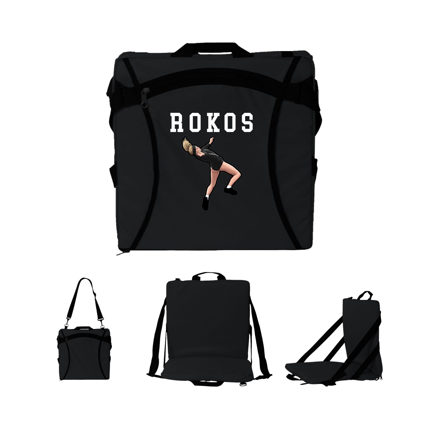 Folding Stadium Seat — Shirsey in Black