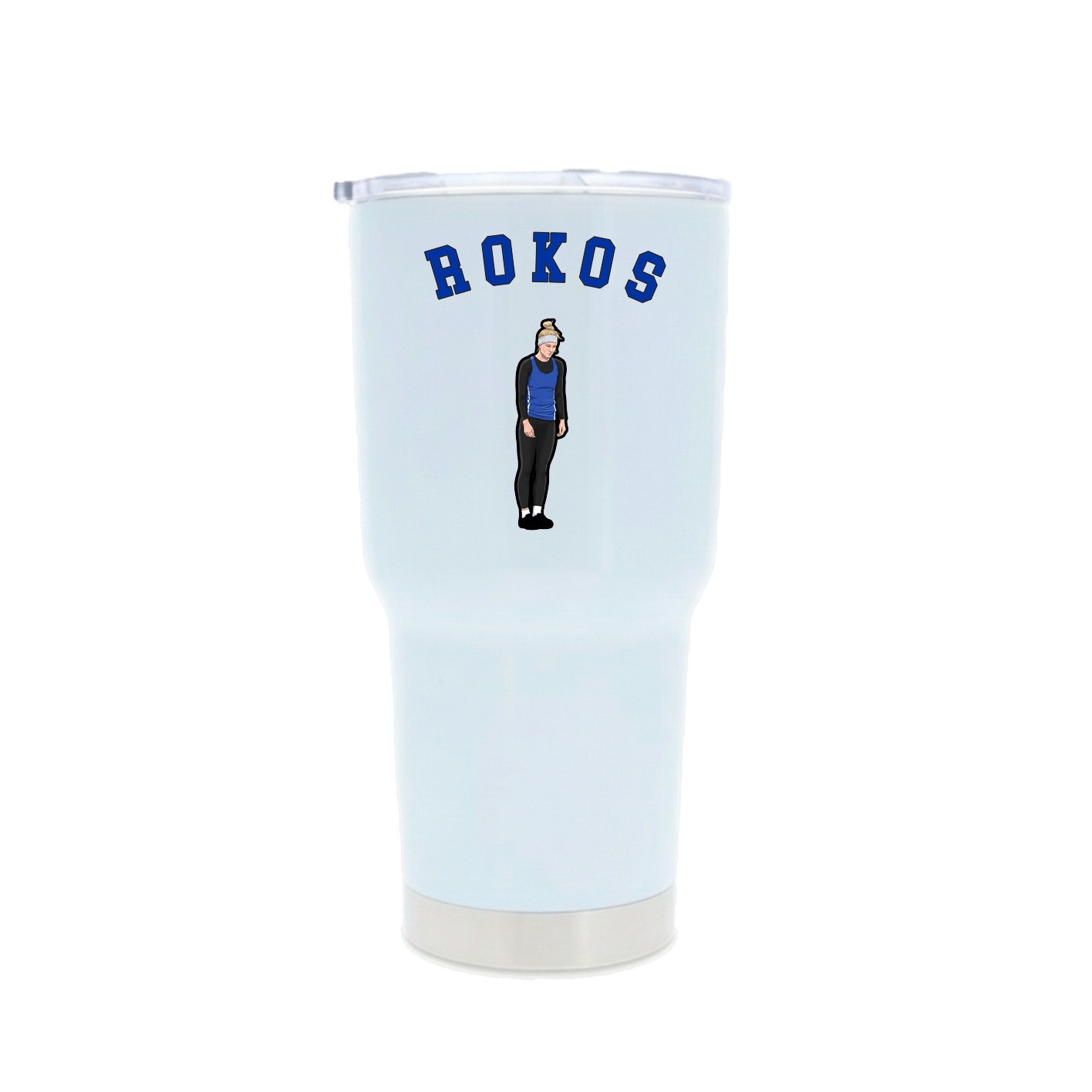 30oz Stainless Steel Tumbler — Shirsey Arch in White