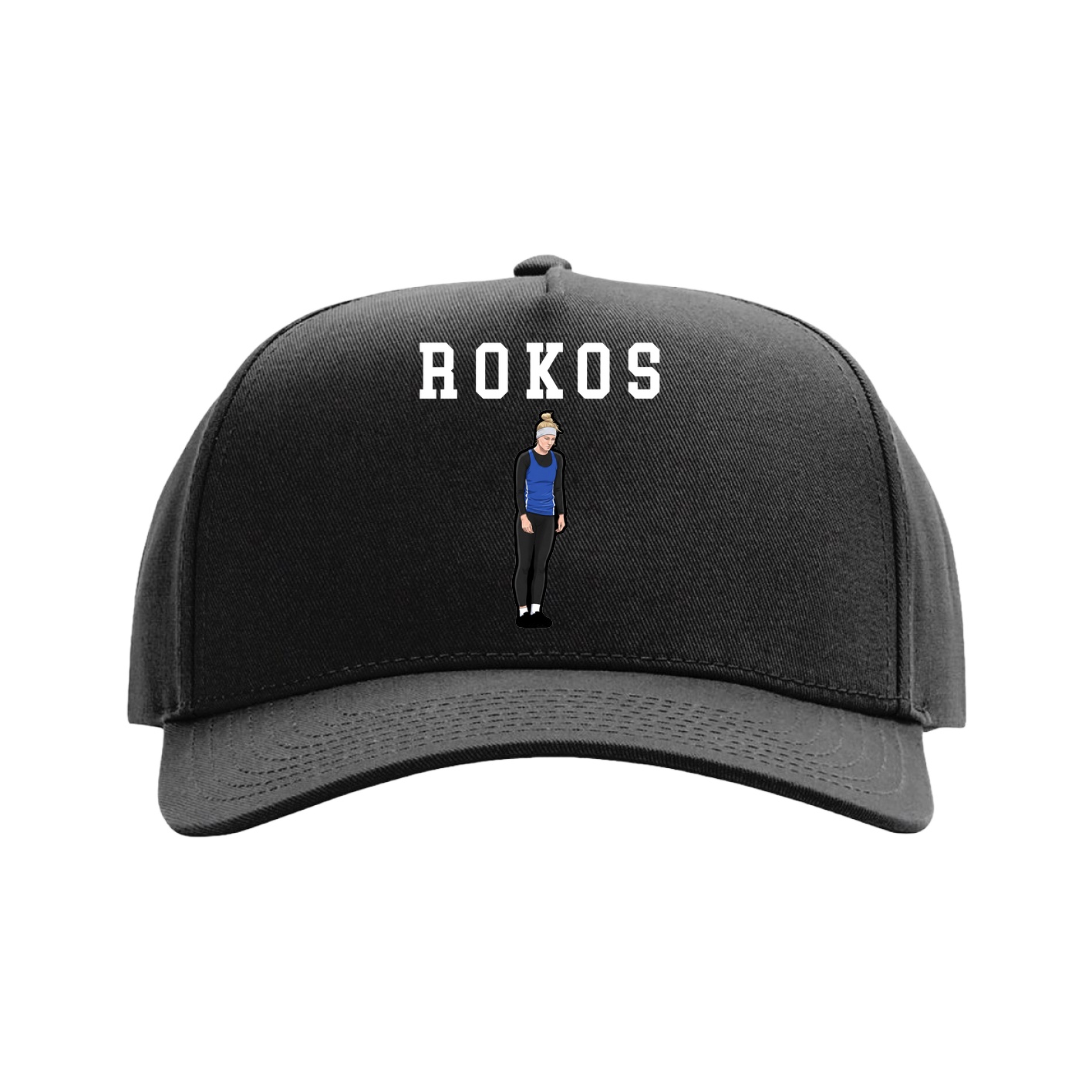 Full Fabric Five-Panel Champ Cap — Shirsey in Black