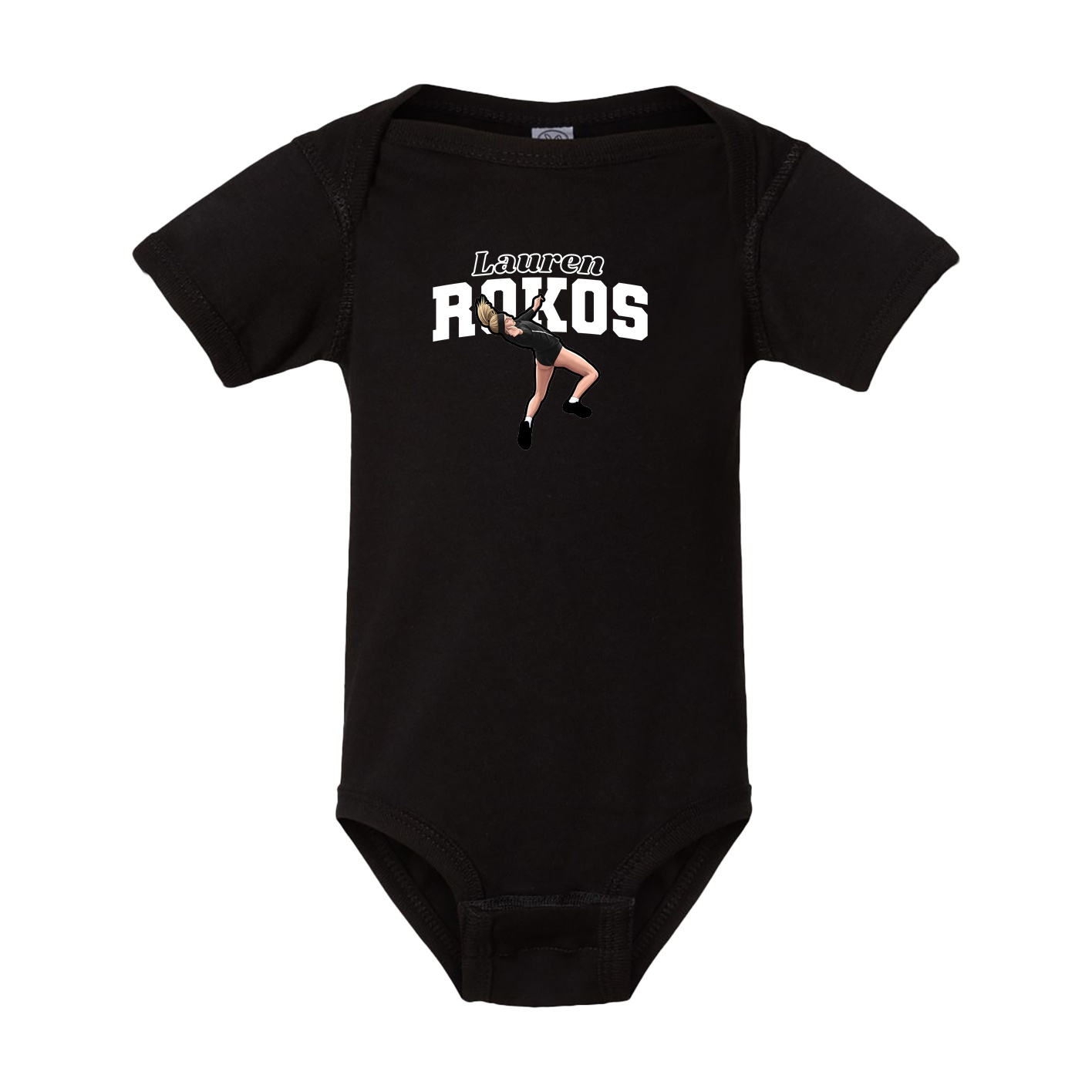 Baby Onesie — Name Arch in Black